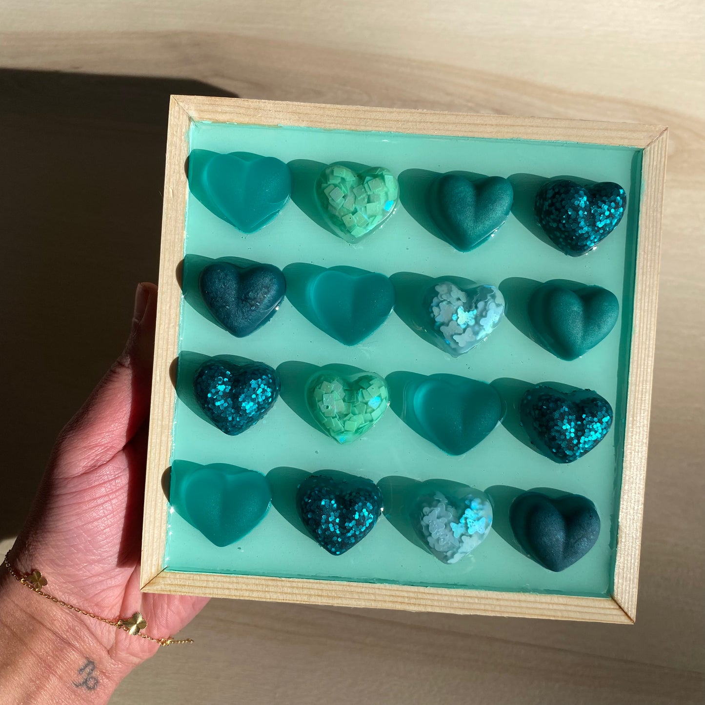 Teal Heart Wall Art - 3D Pop Art Wall Decor