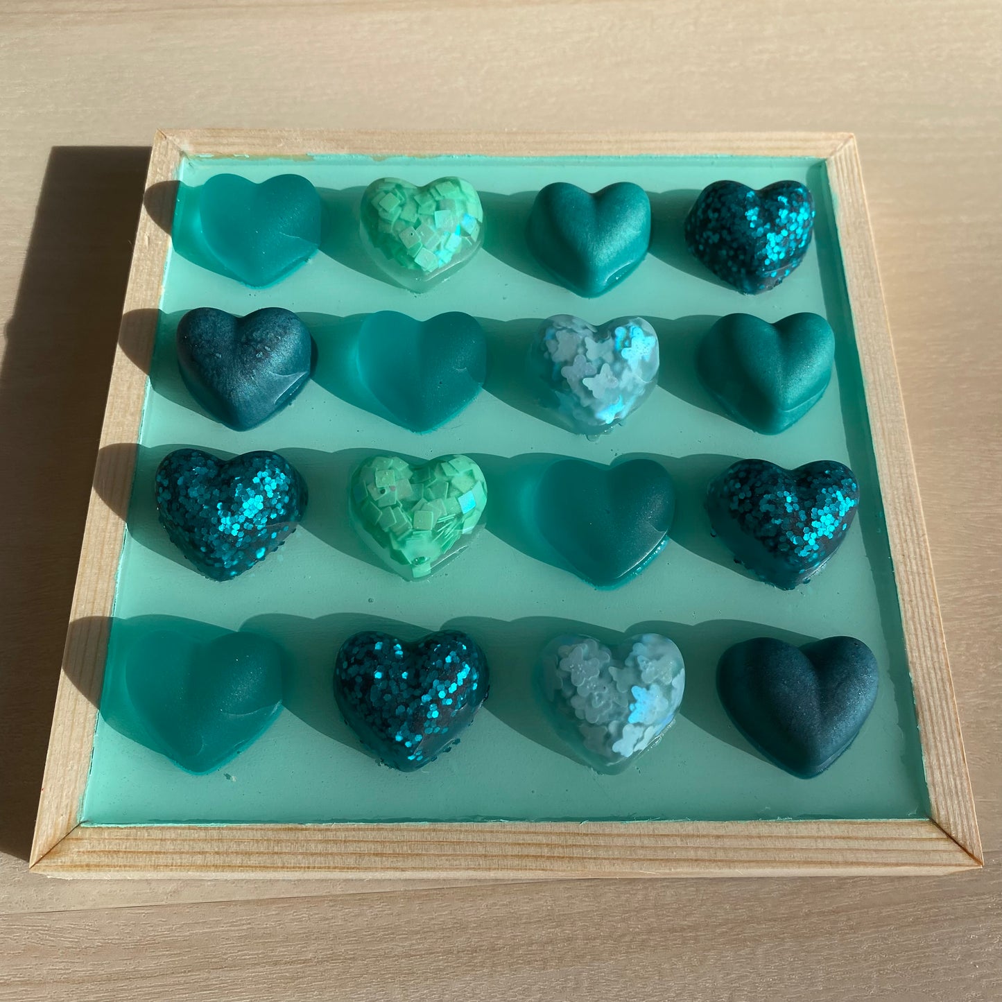 Teal Heart Wall Art - 3D Pop Art Wall Decor