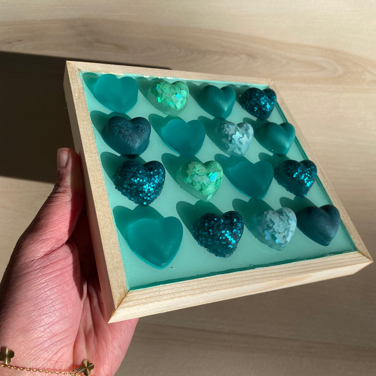 Teal Heart Wall Art - 3D Pop Art Wall Decor