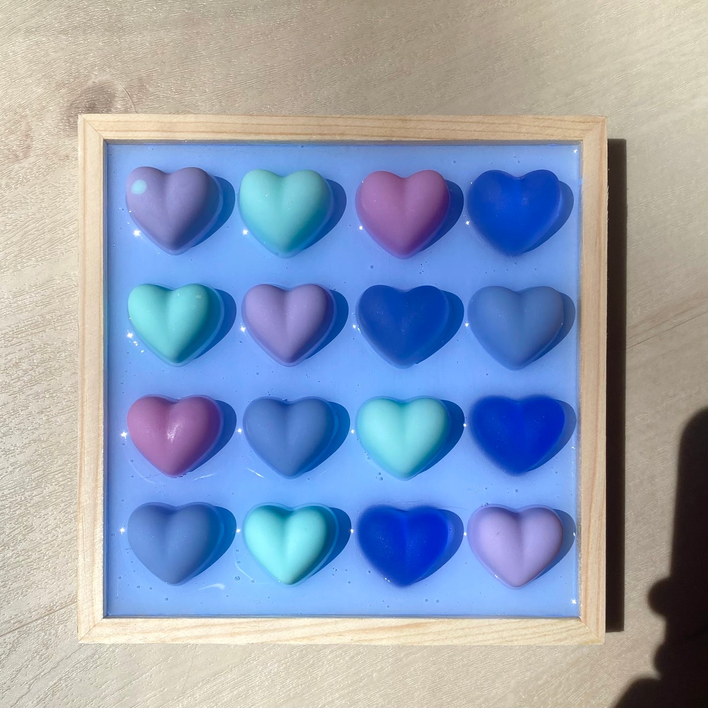 Periwinkle Heart Wall Art - 3D Pop Art Wall Decor