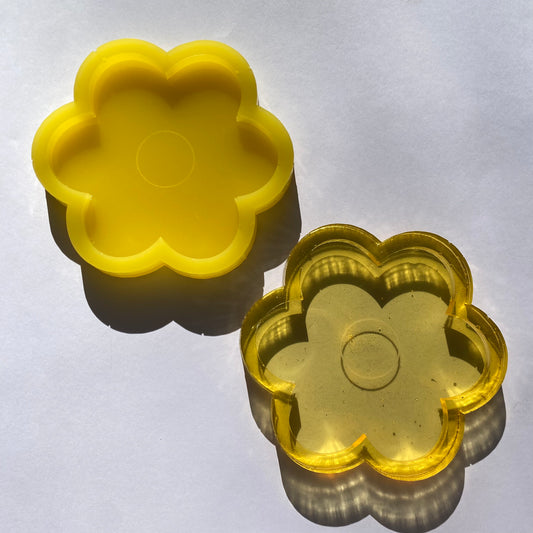 Yellow Flower Coaster Set