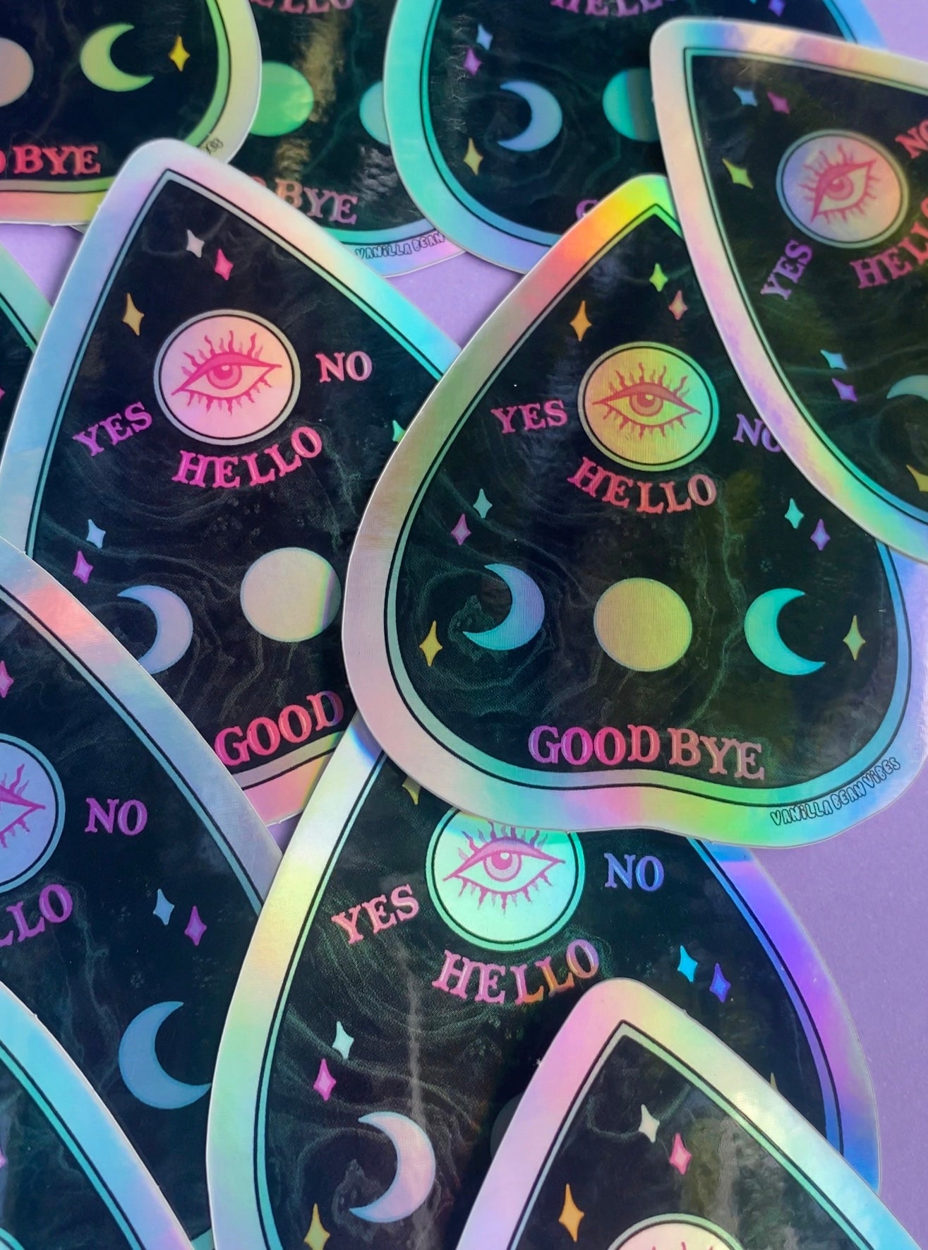 Planchette Halloween Sticker - Holographic Sticker