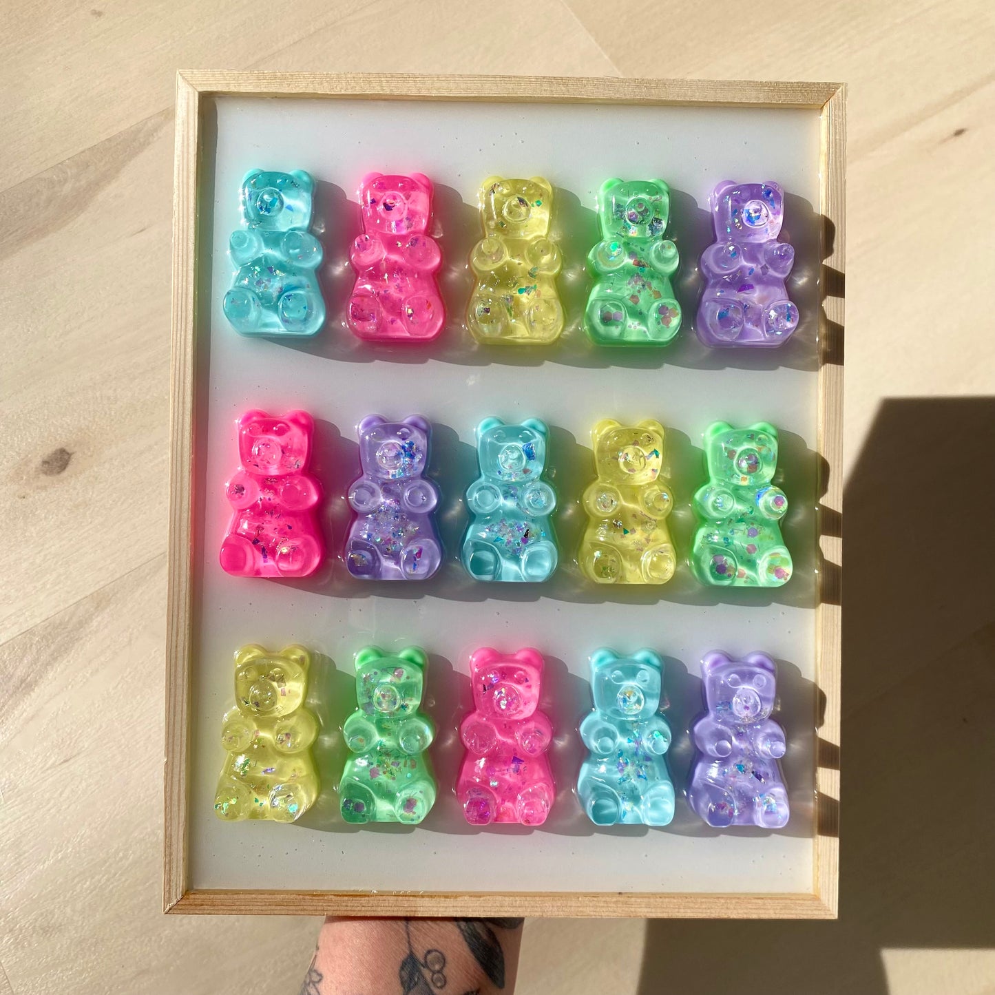 Pastel Gummy Bear Wall Art - 3D Pop Art Wall Decor