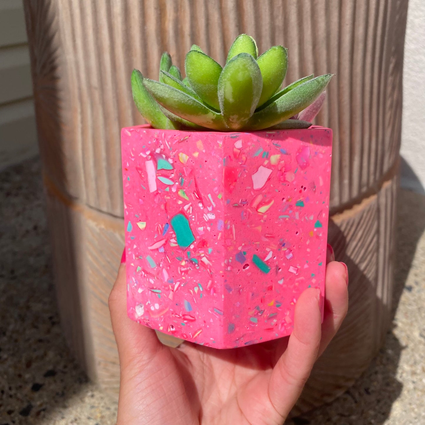 Colorful Terrazzo Plant Pots