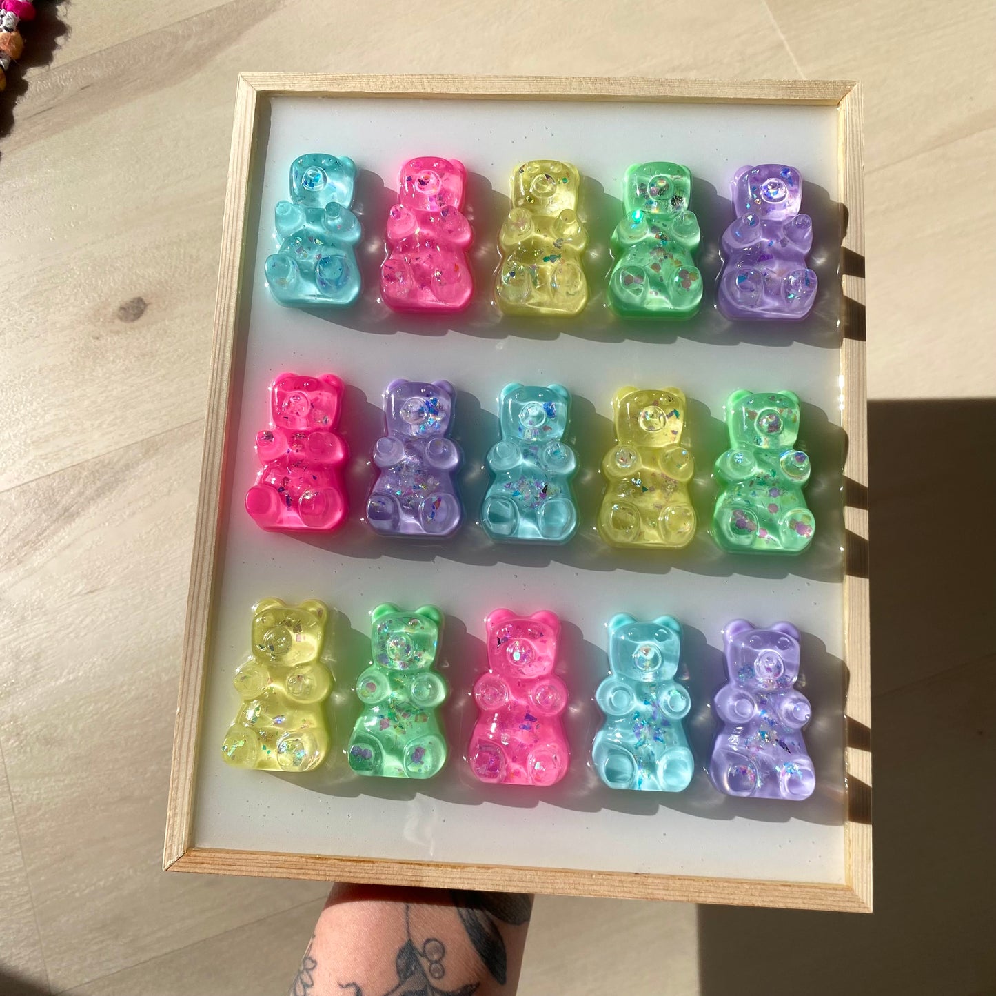 Pastel Gummy Bear Wall Art - 3D Pop Art Wall Decor