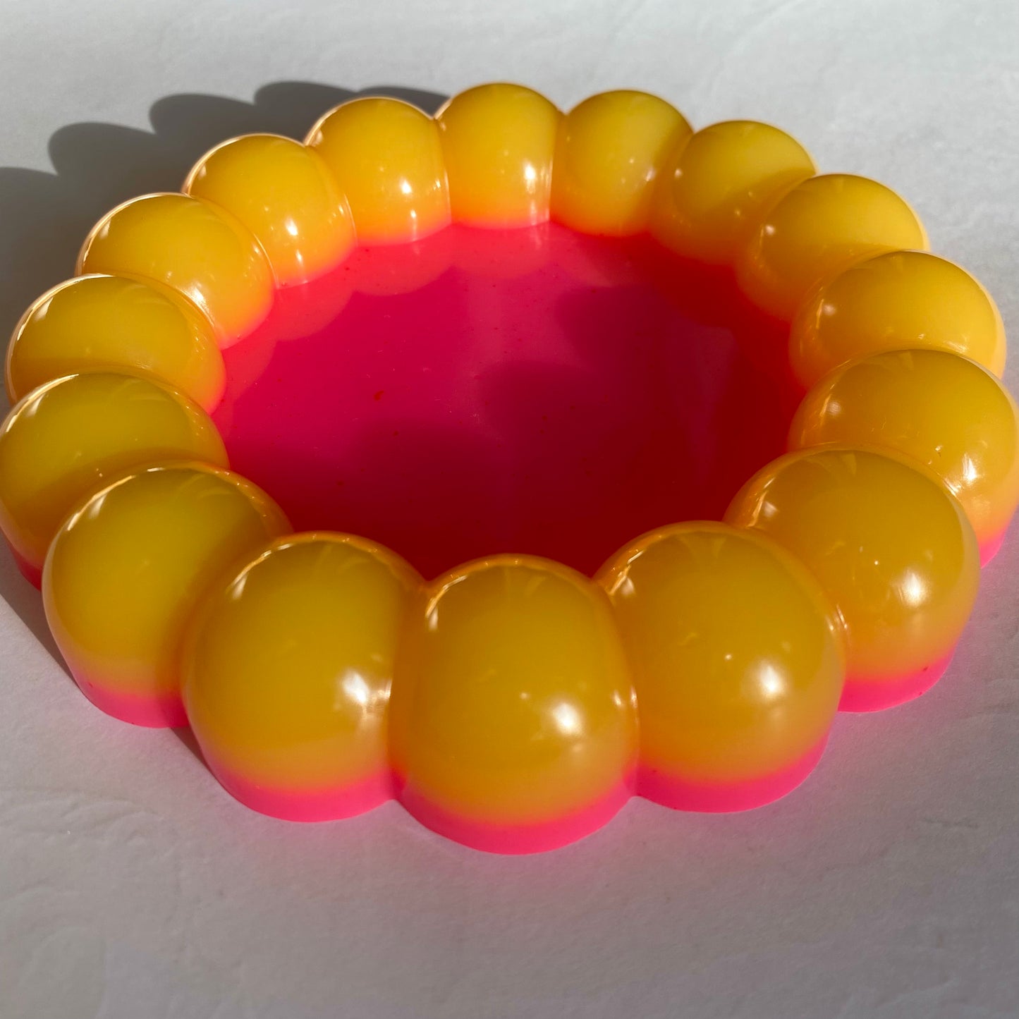 Yellow & Pink Bubble Trinket Dish