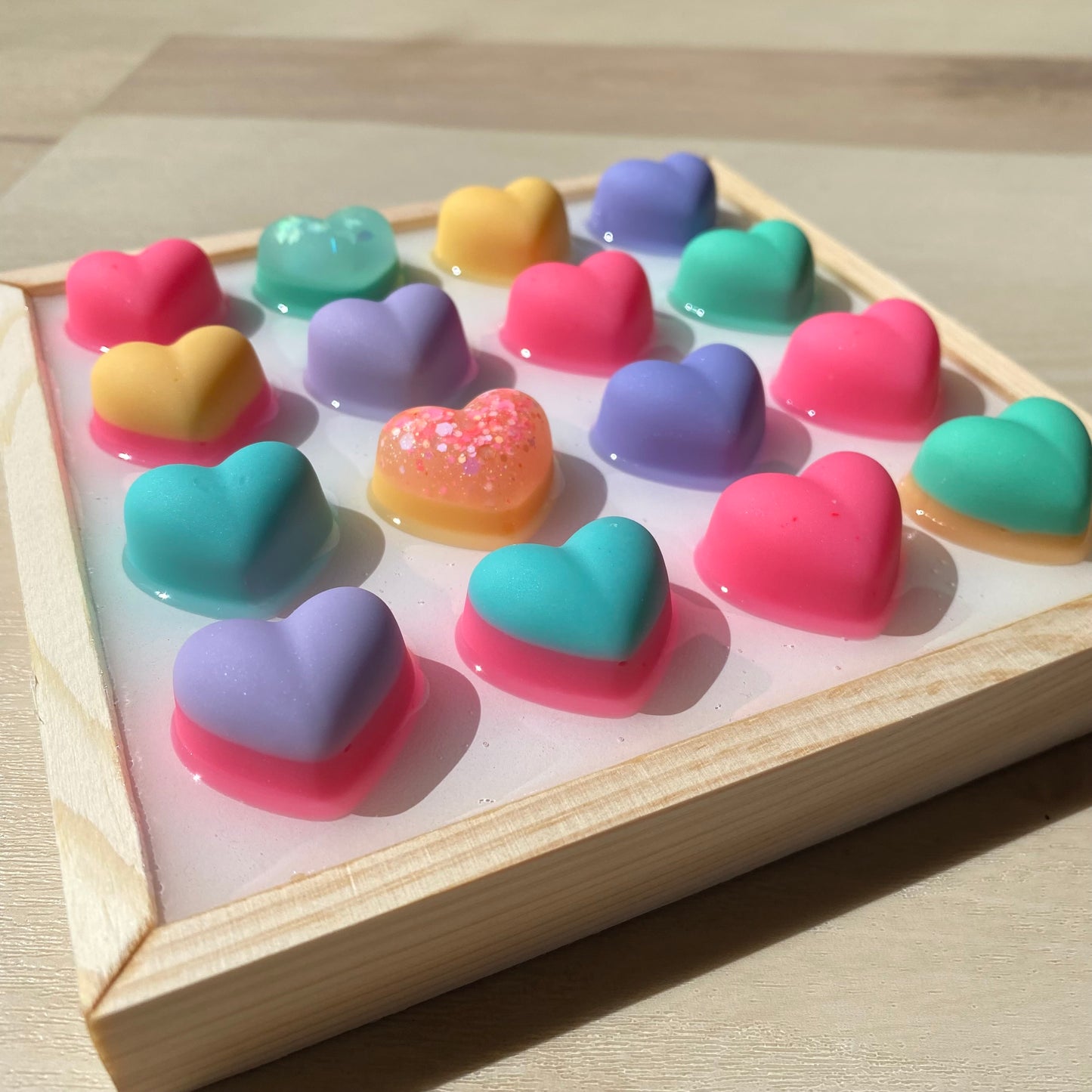 Pastel Heart Wall Art - 3D Pop Art Wall Decor