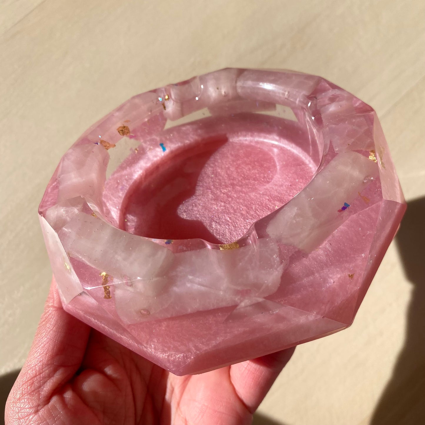 Dreamy Rose Quartz Ash Tray