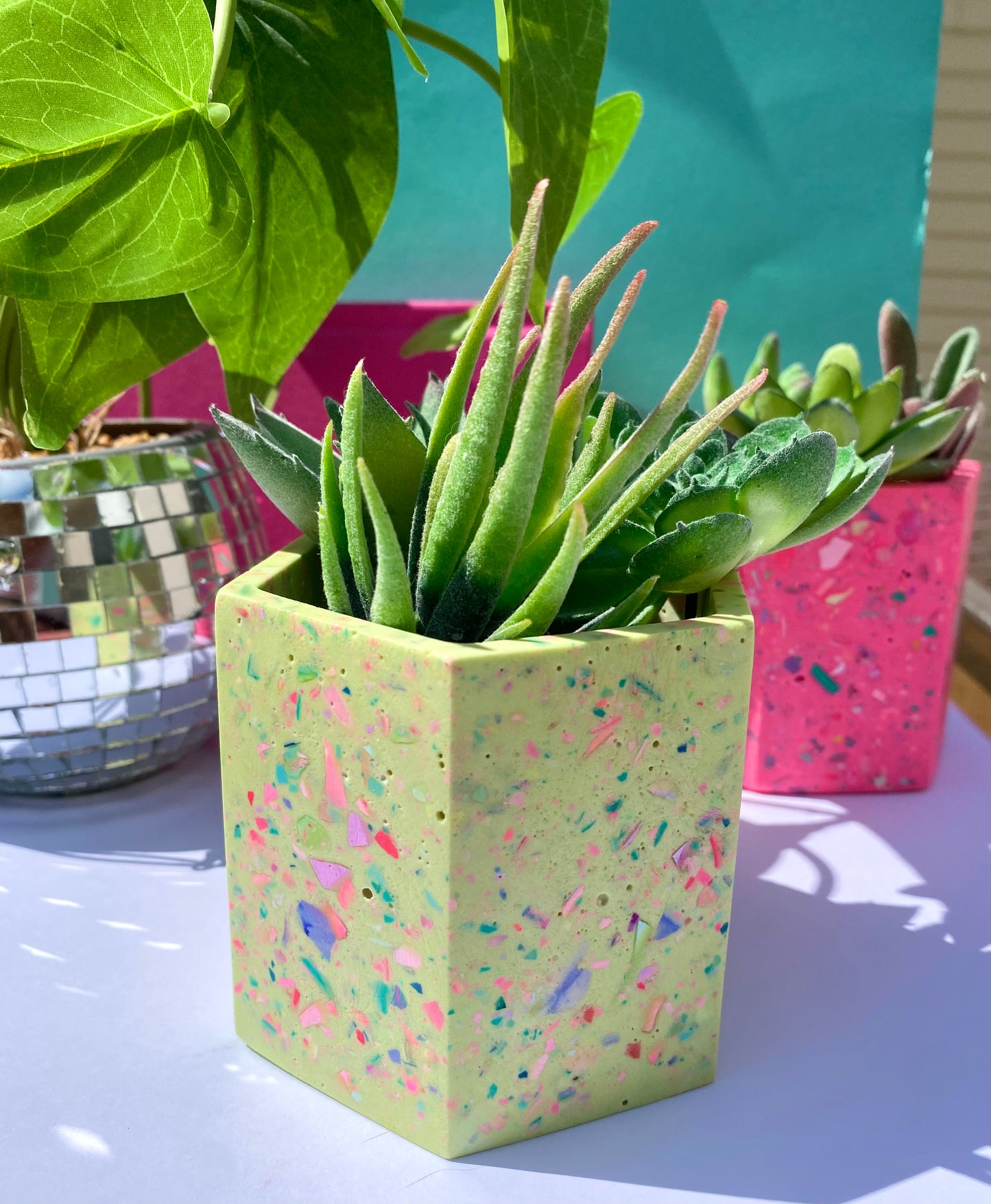 Colorful Terrazzo Plant Pots