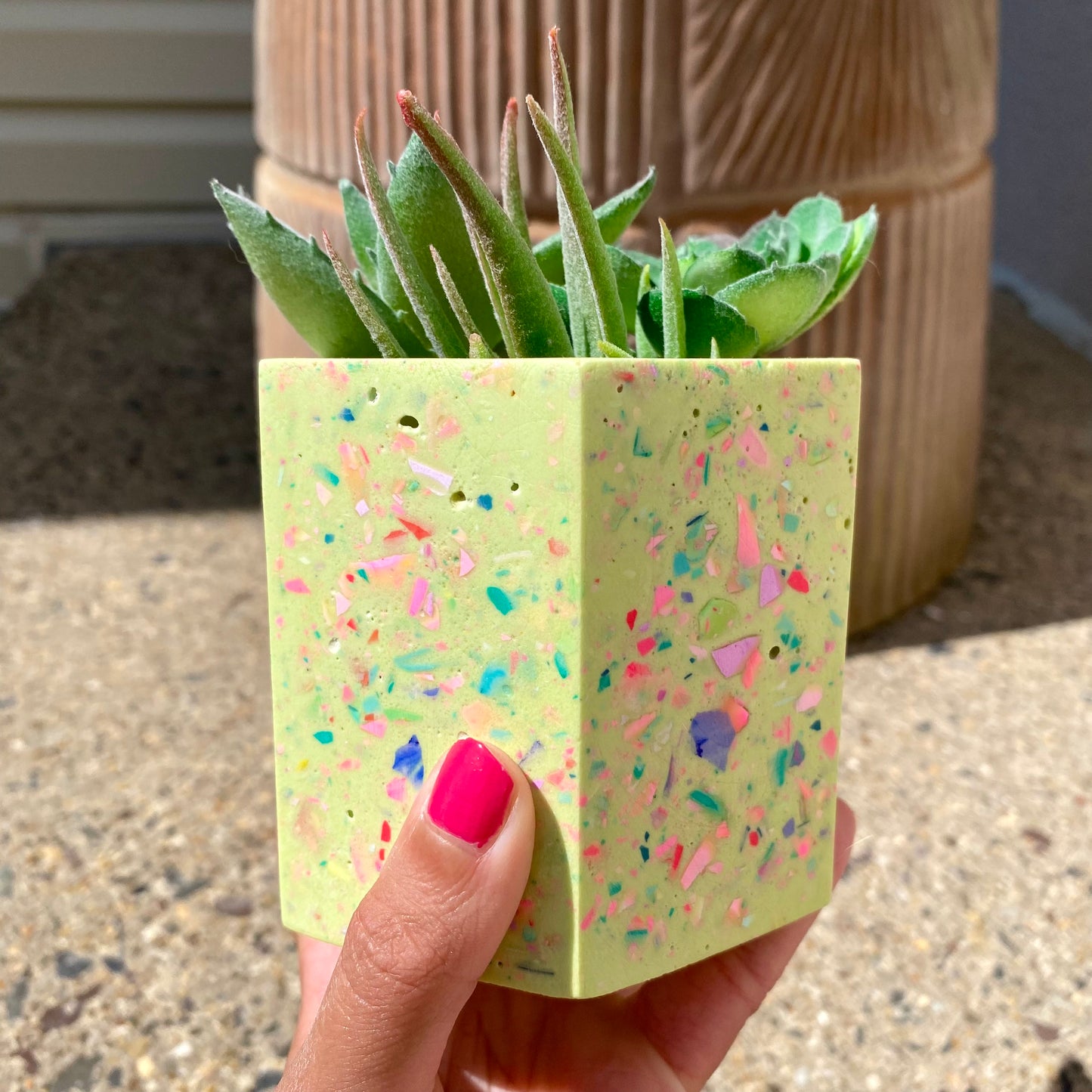 Colorful Terrazzo Plant Pots