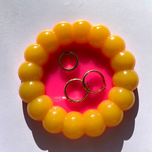 Yellow & Pink Bubble Trinket Dish