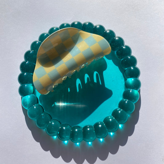 Teal Bubble Trinket Dish