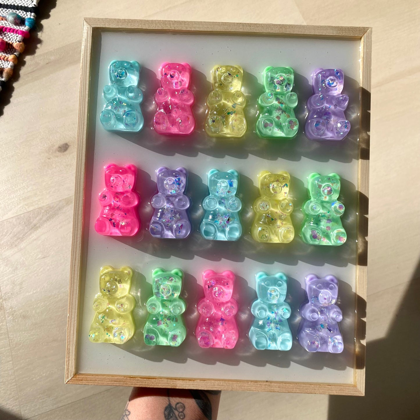 Pastel Gummy Bear Wall Art - 3D Pop Art Wall Decor