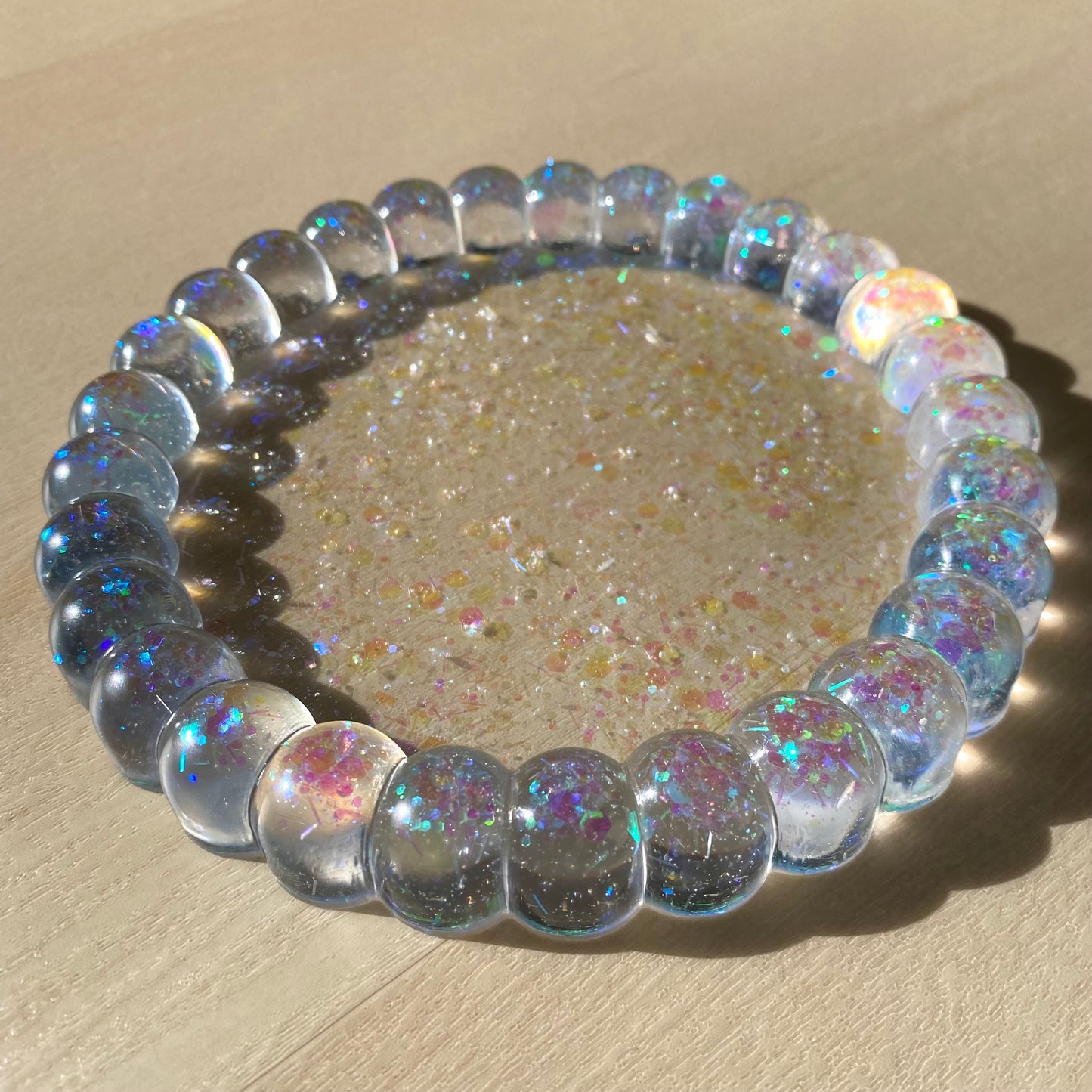 Holographic Clear Bubble Trinket Dish