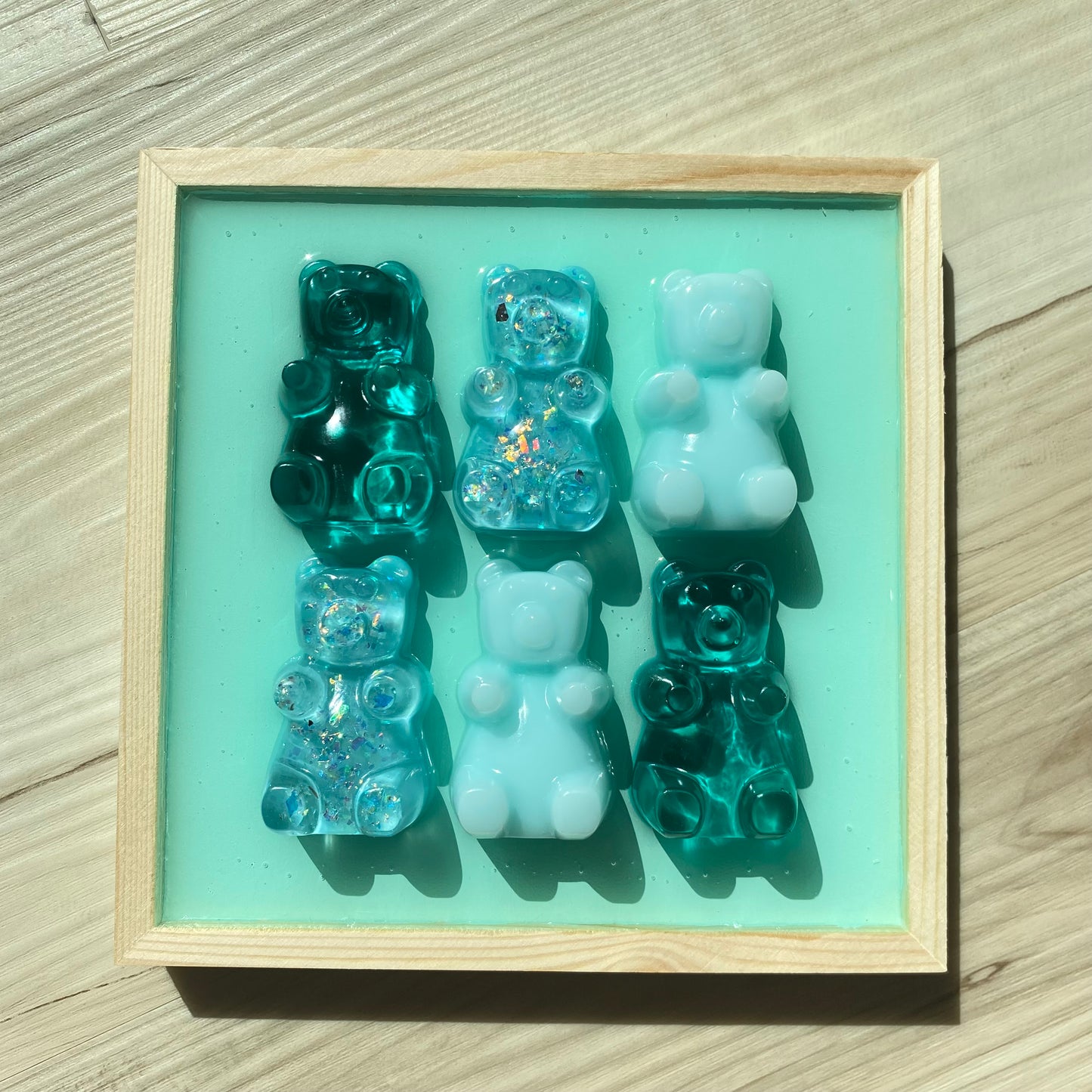 Teal Gummy Bear Wall Art - 3D Pop Art Wall Decor