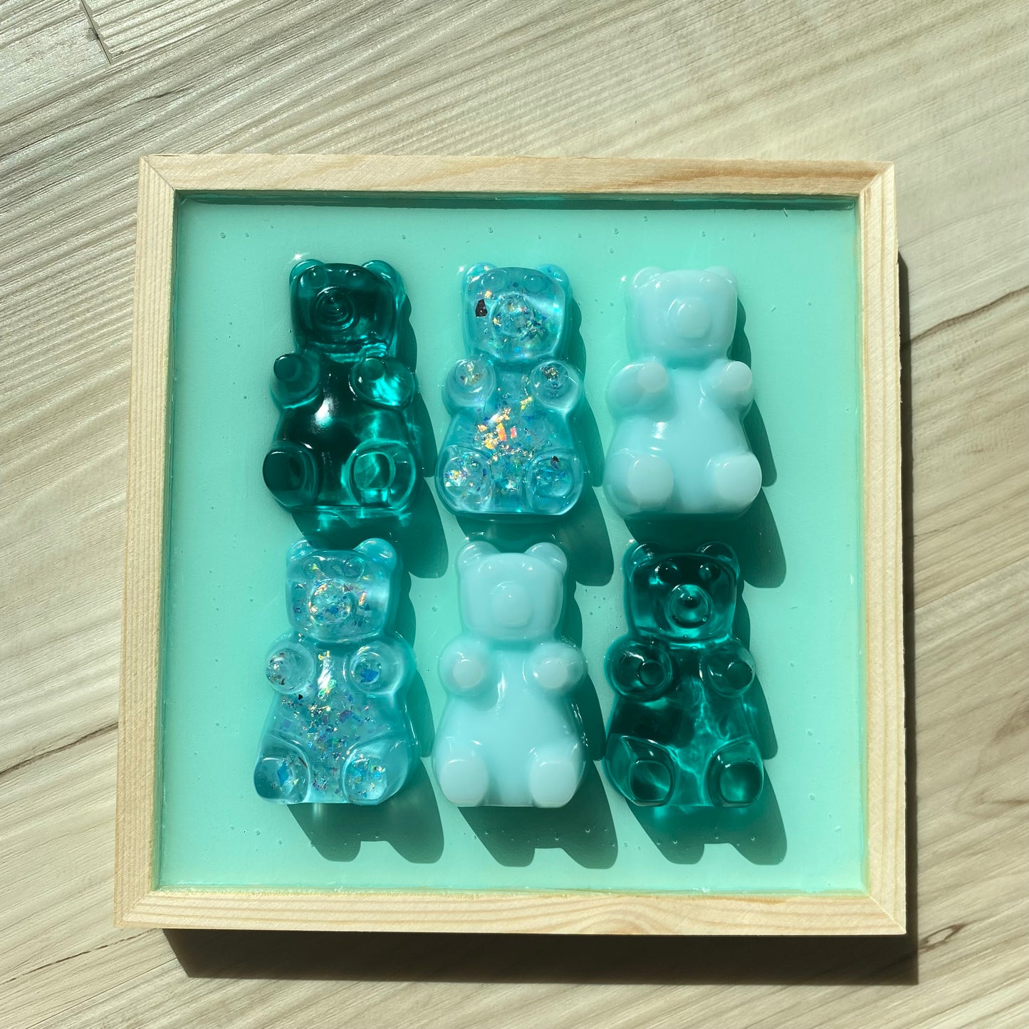 Teal Gummy Bear Wall Art - 3D Pop Art Wall Decor