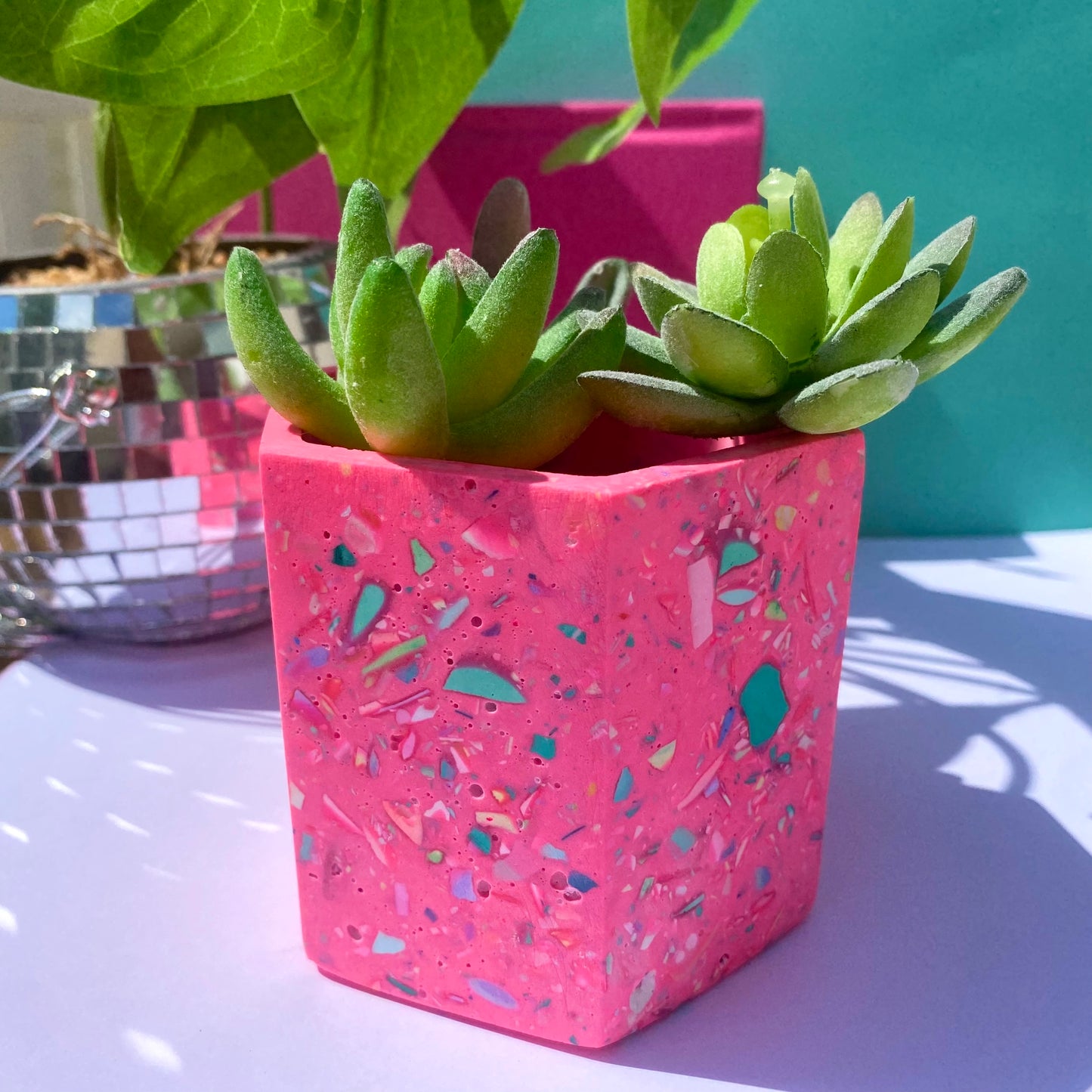 Colorful Terrazzo Plant Pots