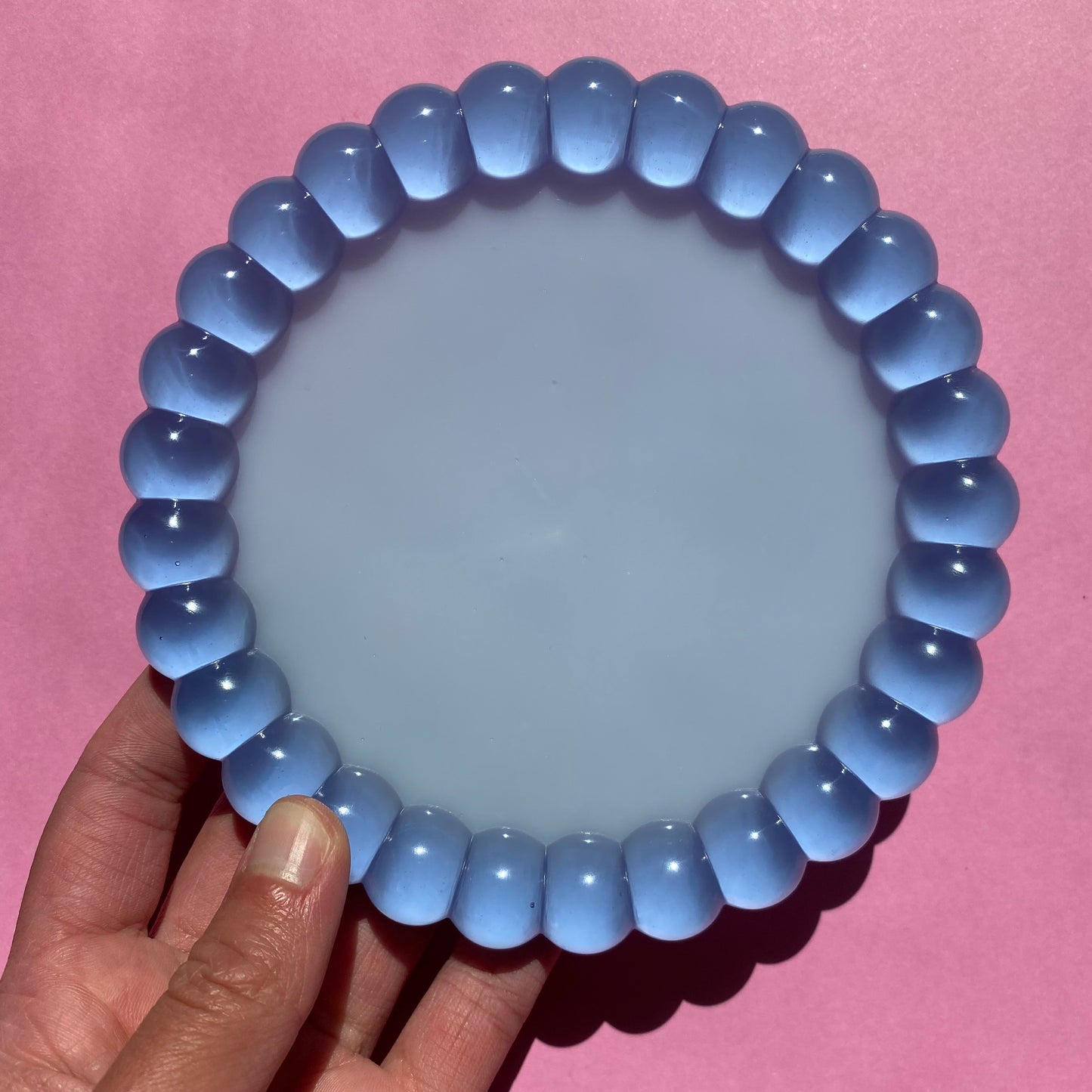 Periwinkle Color Block Trinket Dish