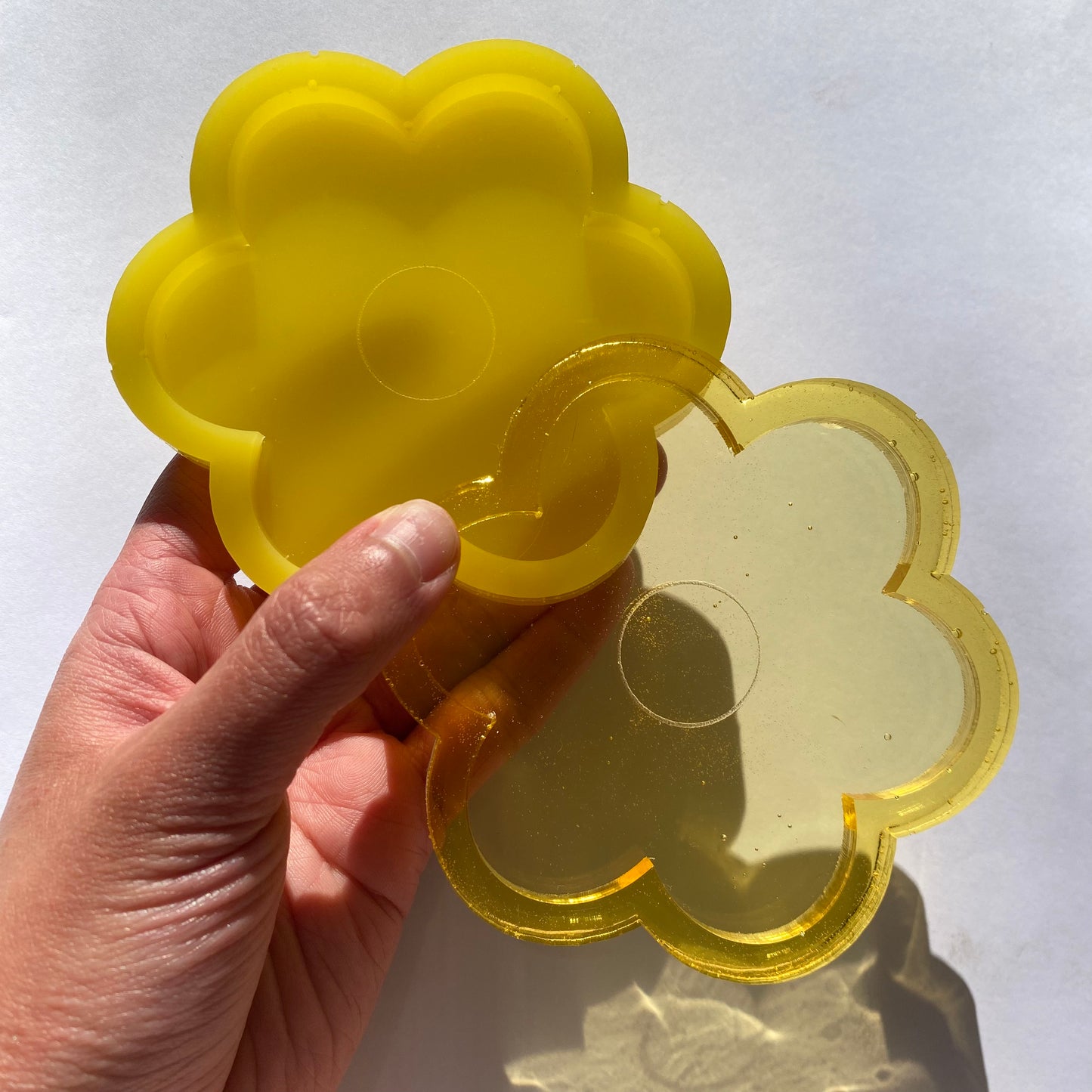 Yellow Flower Coaster Set