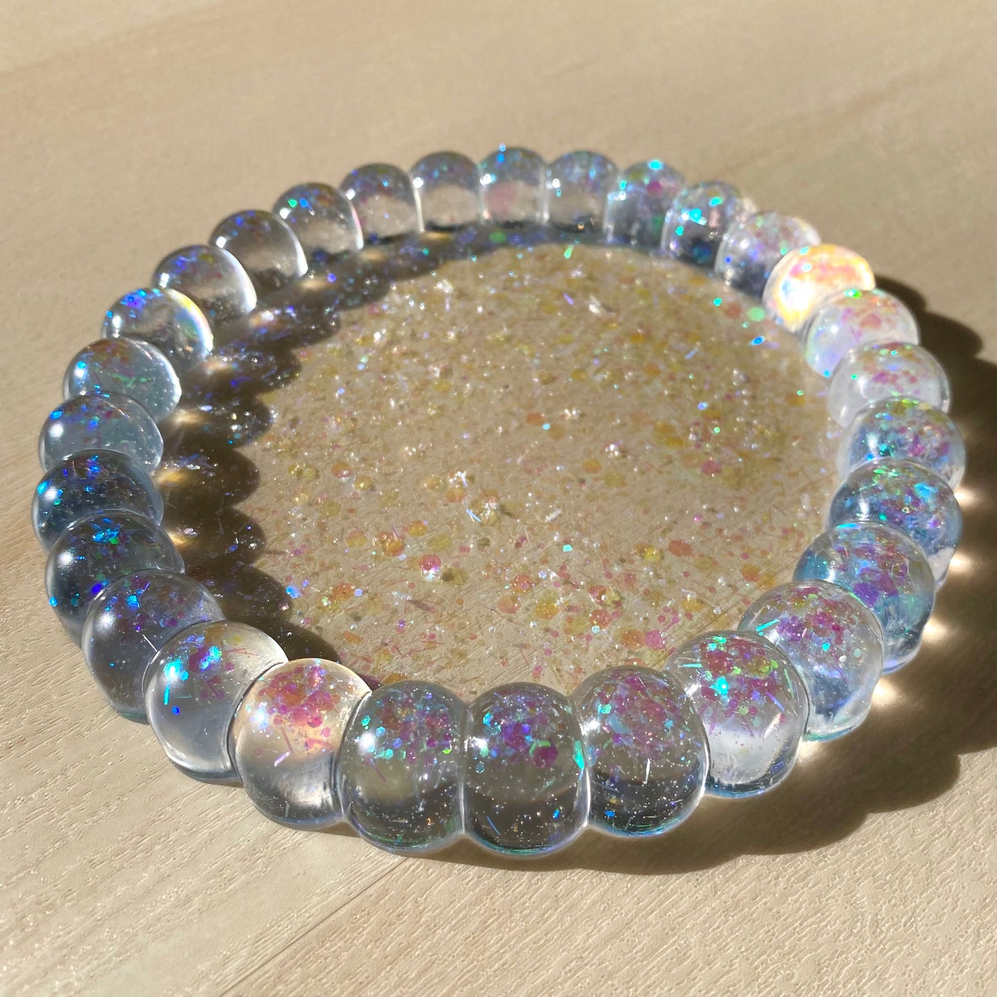 Holographic Clear Bubble Trinket Dish