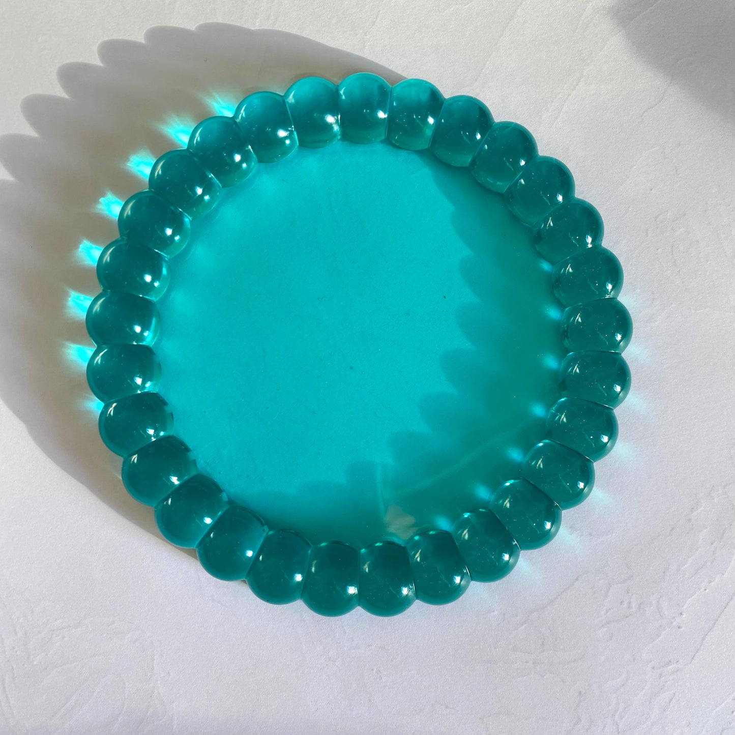 Teal Bubble Trinket Dish