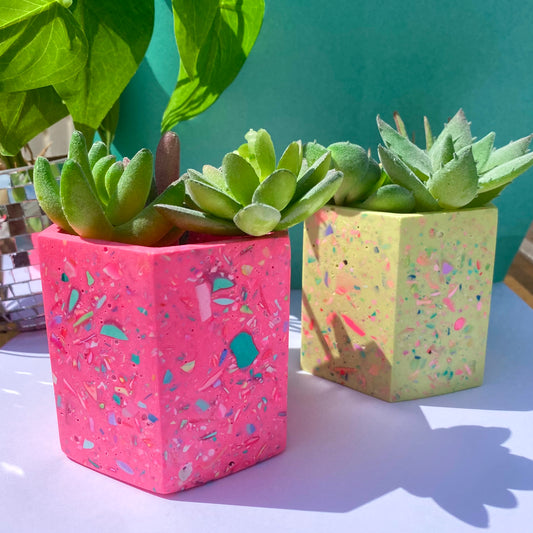 Colorful Terrazzo Plant Pots