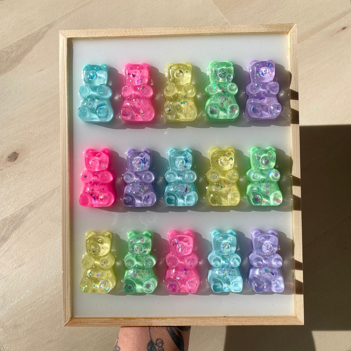 Pastel Gummy Bear Wall Art - 3D Pop Art Wall Decor