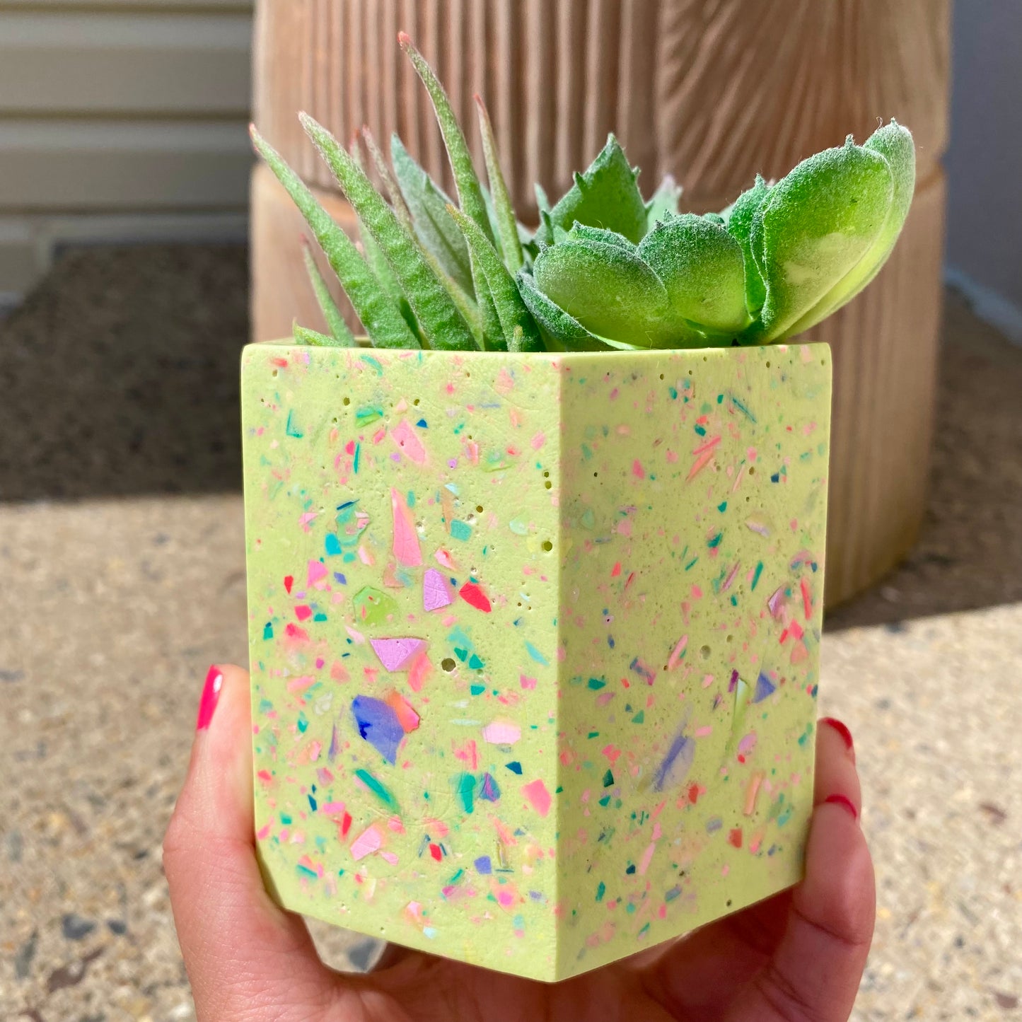 Colorful Terrazzo Plant Pots