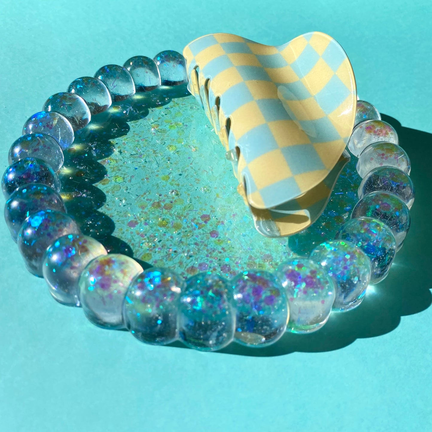 Holographic Clear Bubble Trinket Dish