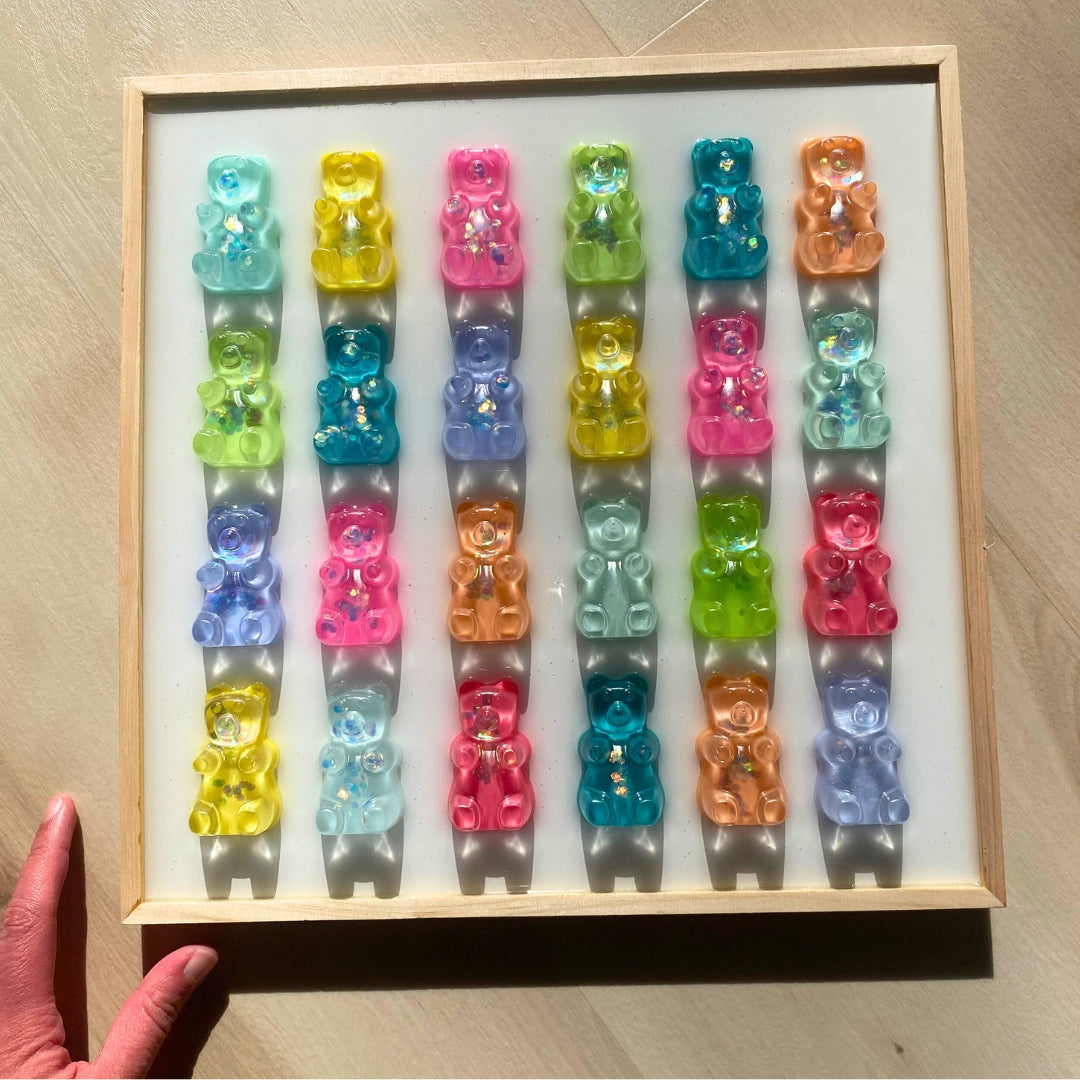 Rainbow Gummy Bear Wall Art - 3D Pop Art Wall Decor