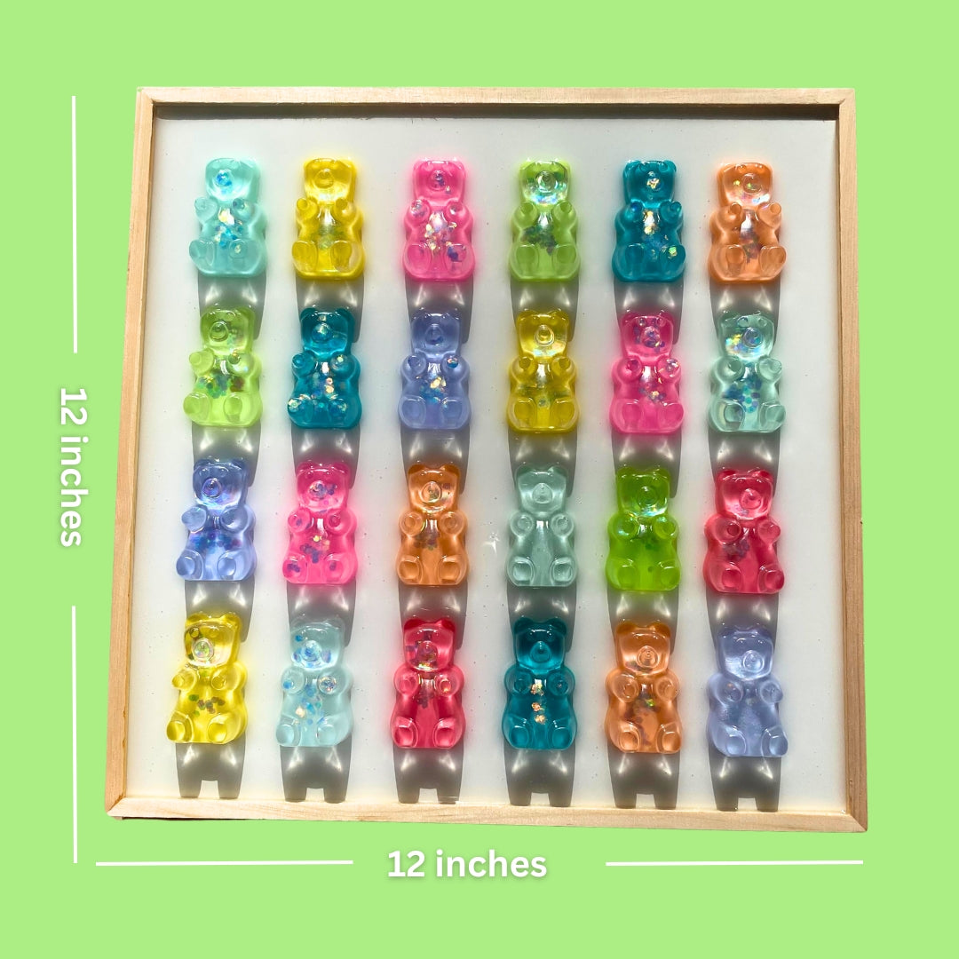 Rainbow Gummy Bear Wall Art - 3D Pop Art Wall Decor