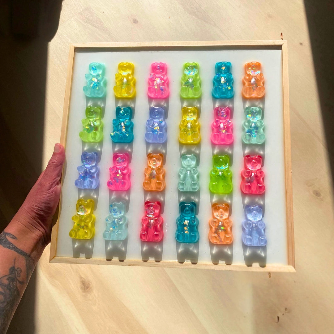 Rainbow Gummy Bear Wall Art - 3D Pop Art Wall Decor