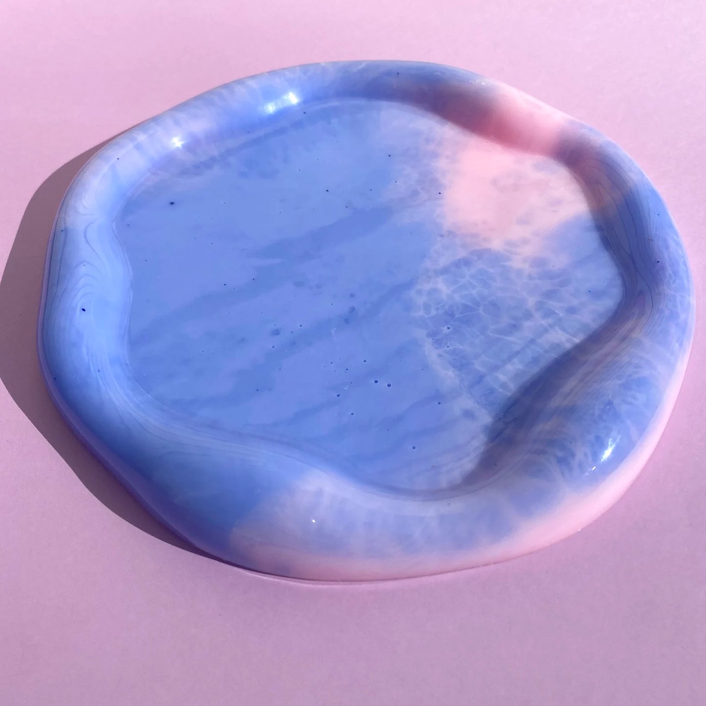 Pink & Periwinkle Blob Tray