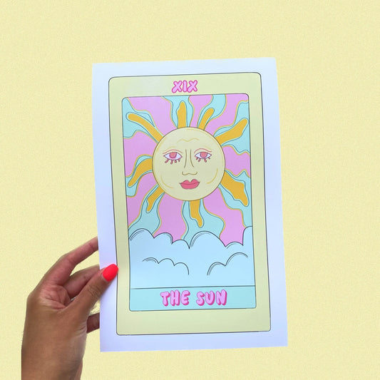 'The Sun' Tarot Card Print - 7" x 11"