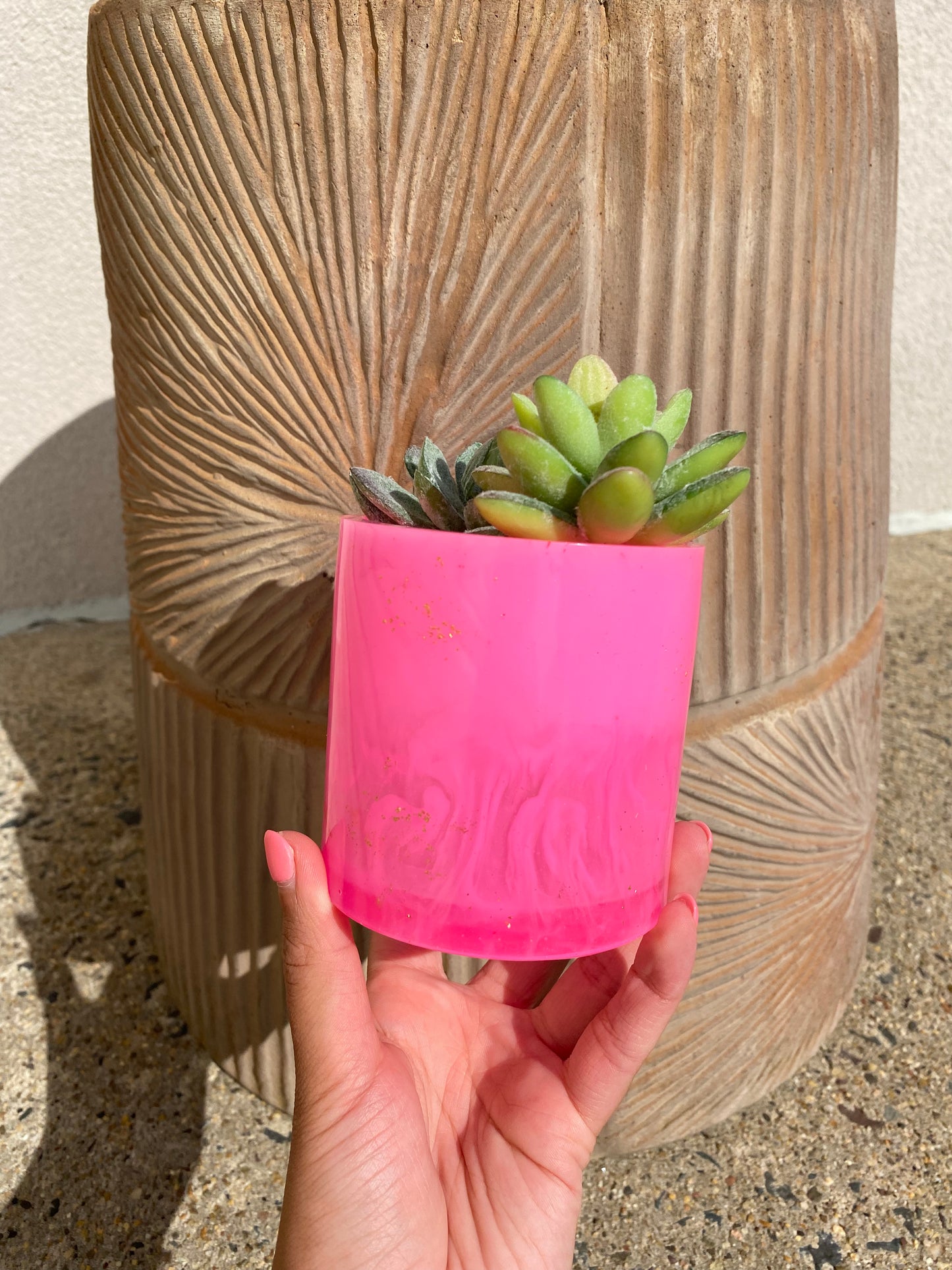 Neon Pink Plant Pot - The Barbie Collection