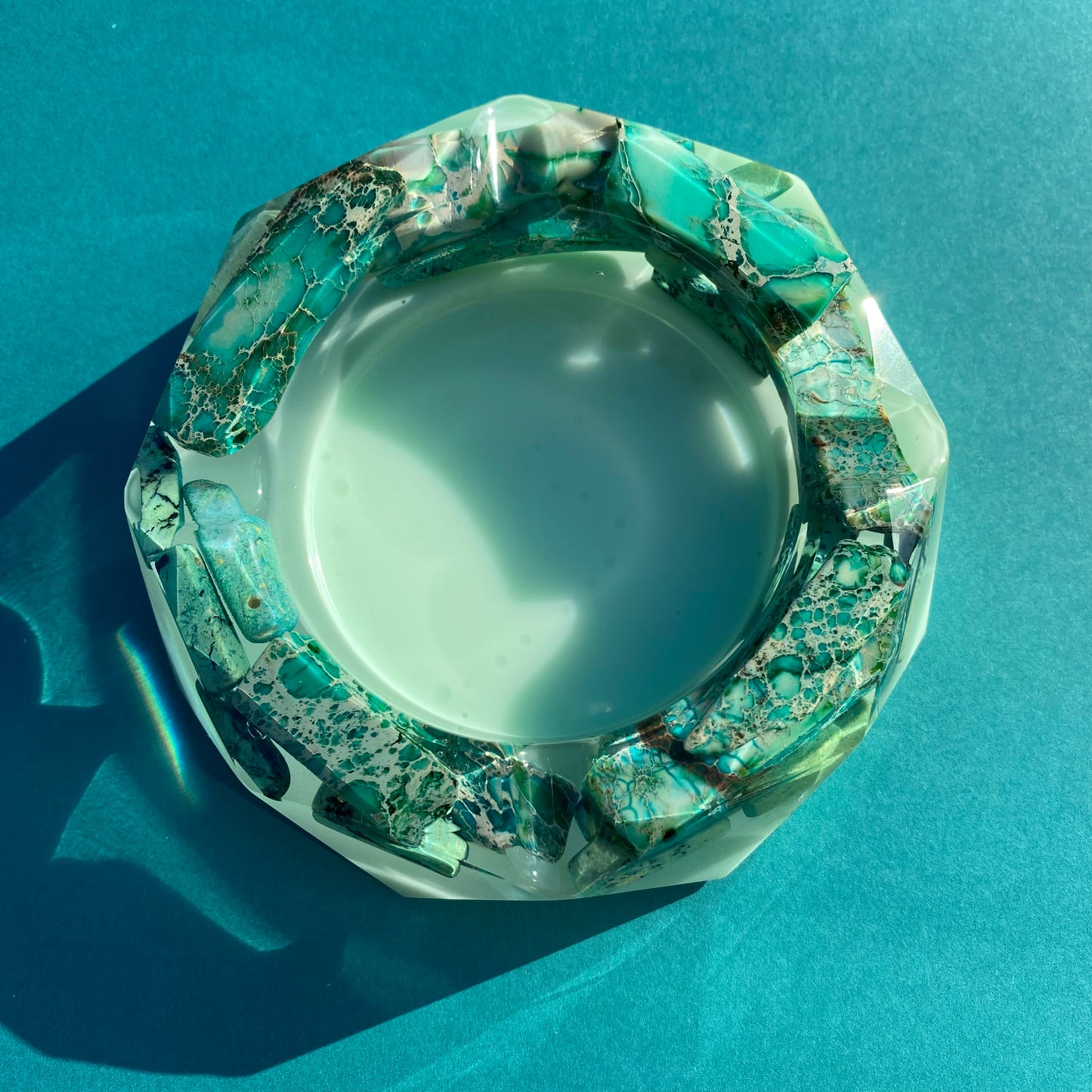 Green Agate Ash Tray