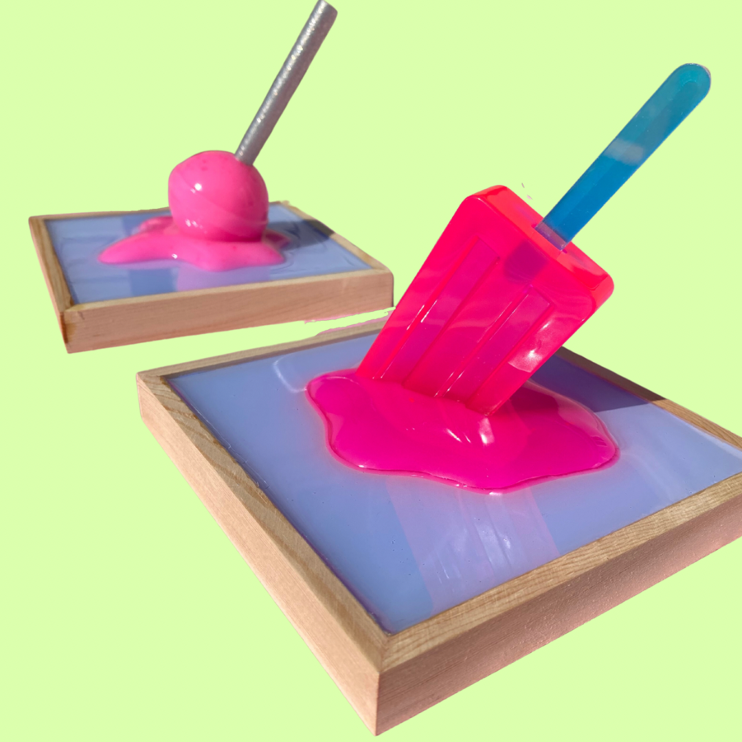 Melting Lollipop Wall Art - 3D Pop Art Wall Decor (The Barbie Collection)