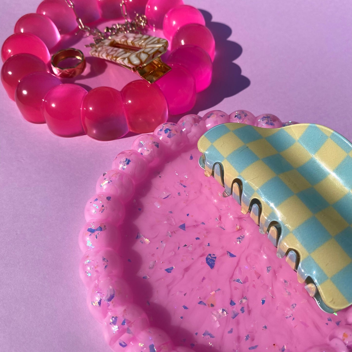 Pink Bubble Trinket Trays - The Barbie Collection