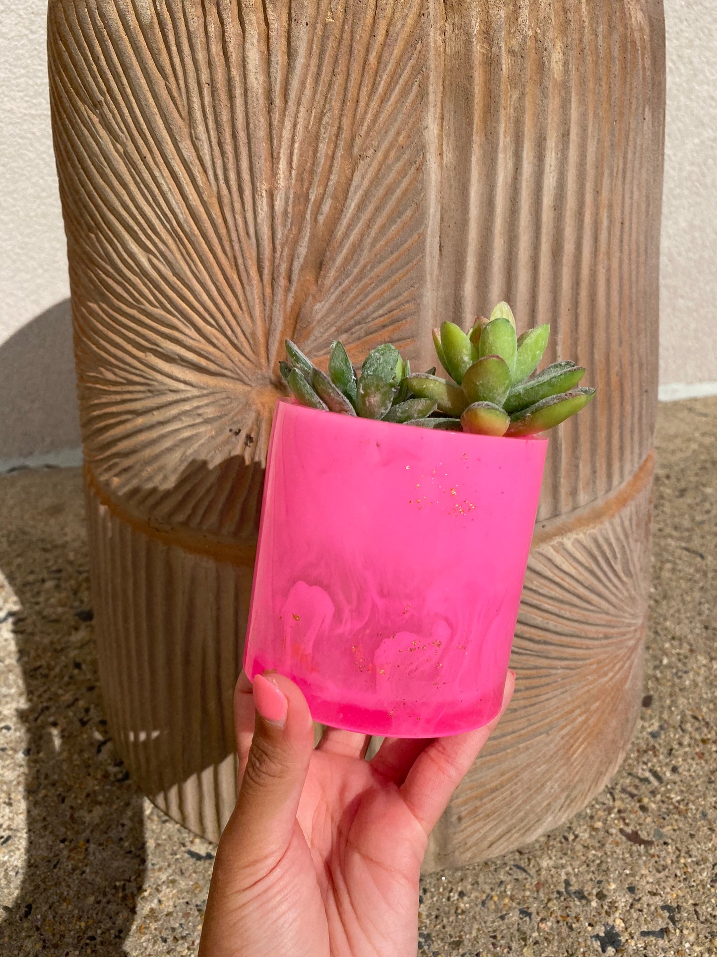 Neon Pink Plant Pot - The Barbie Collection