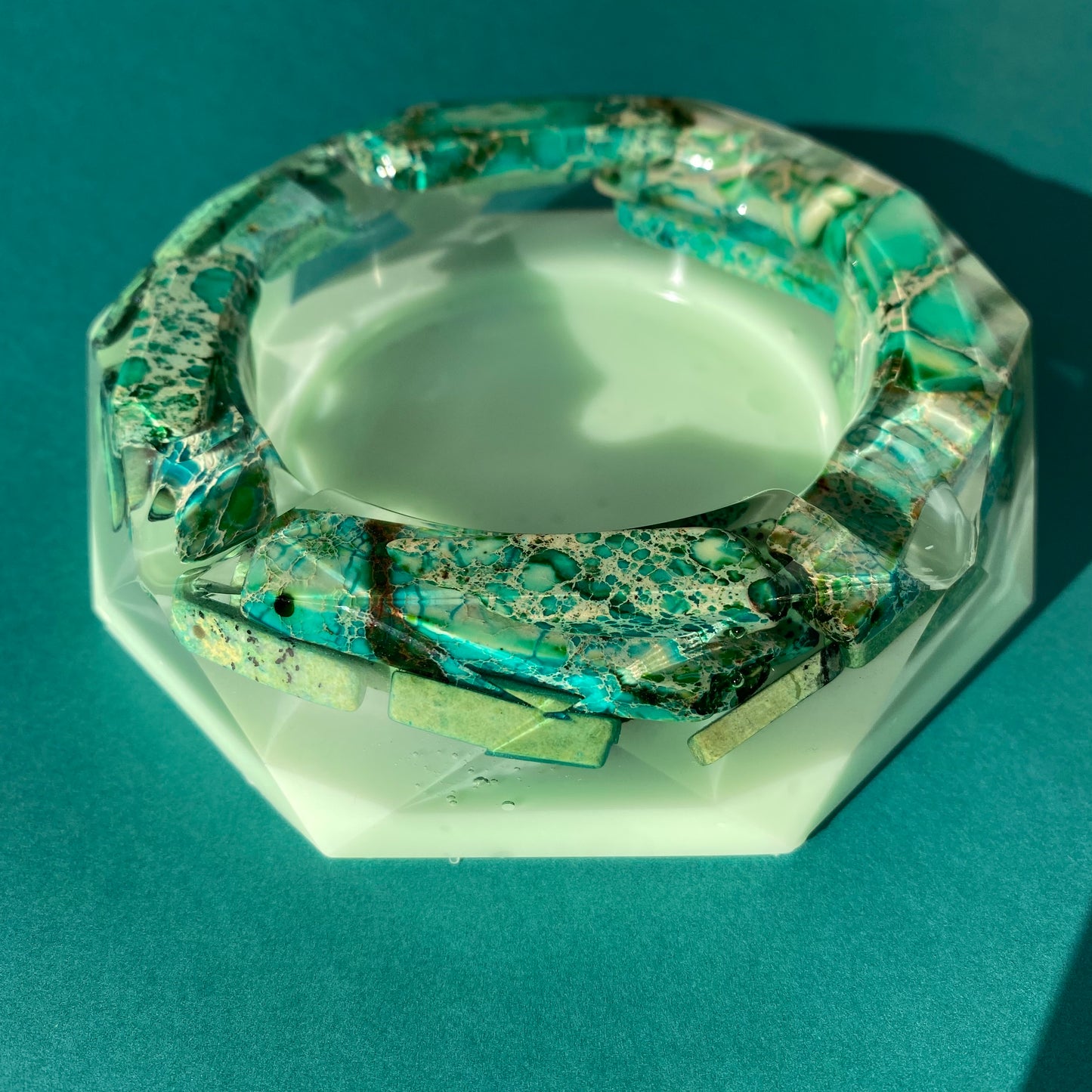 Green Agate Ash Tray