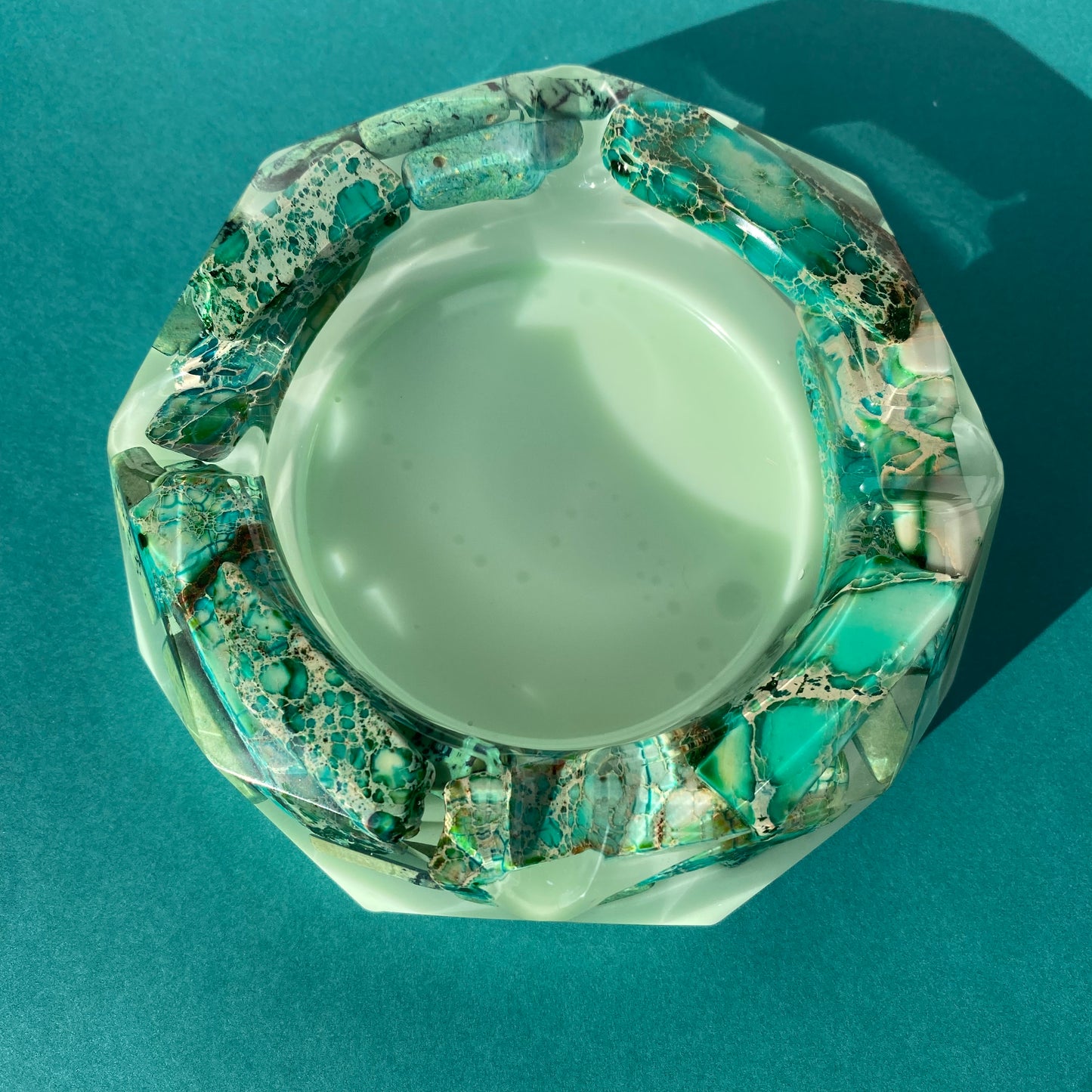 Green Agate Ash Tray