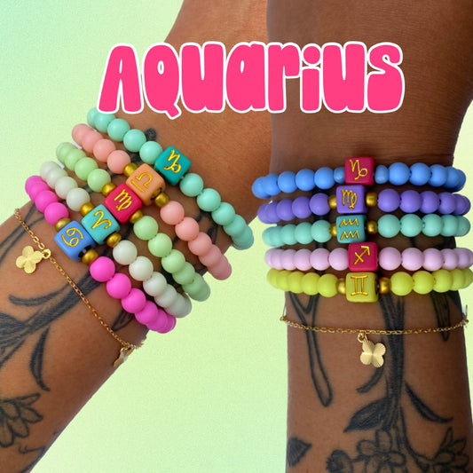 Aquarius Bracelets - Personalized Zodiac Bracelets