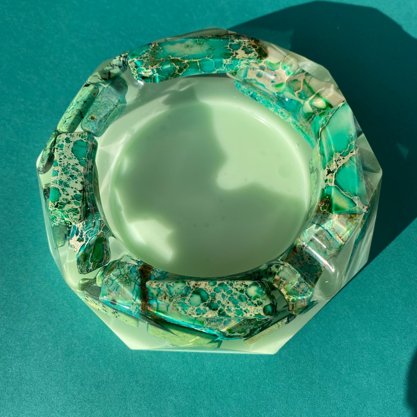 Green Agate Ash Tray