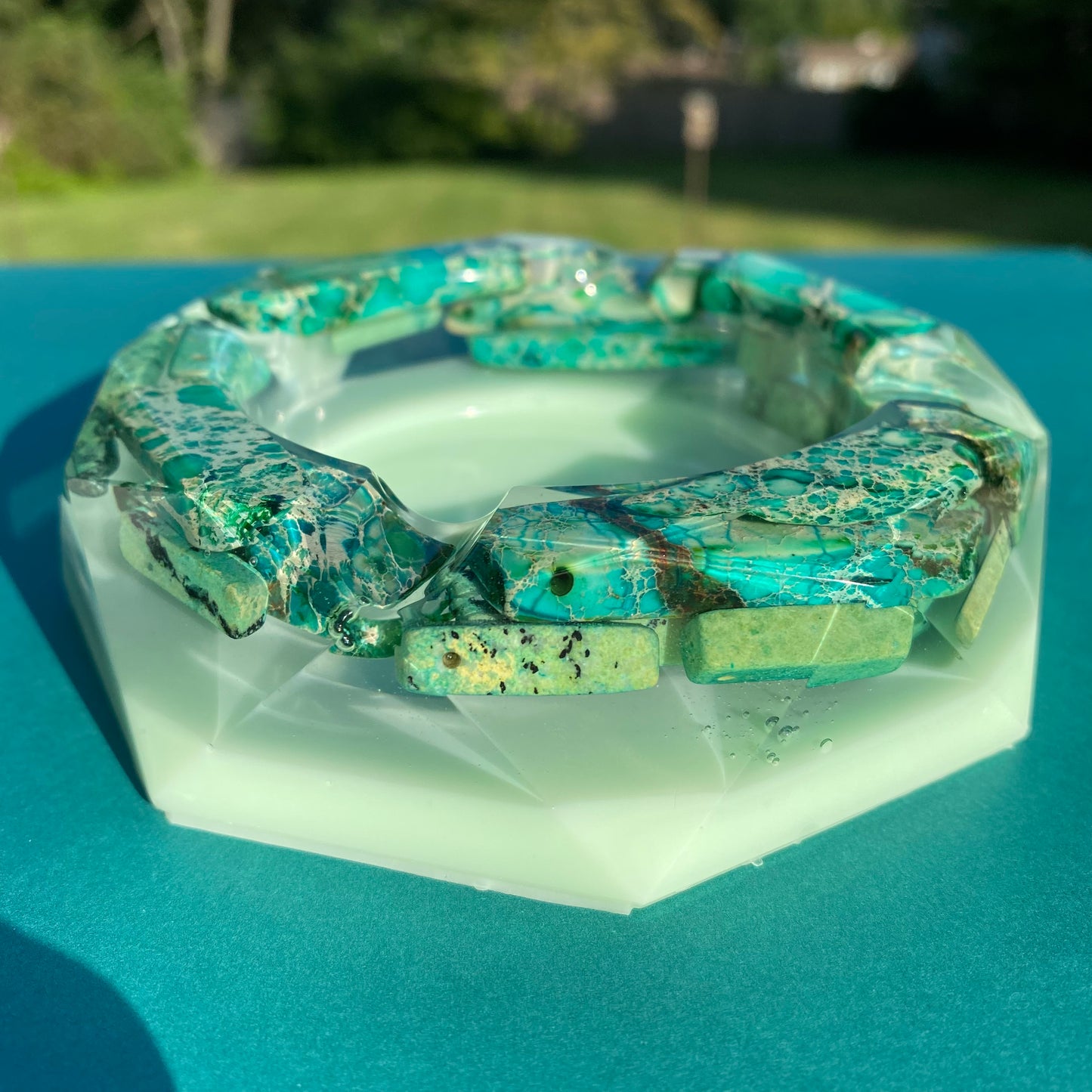 Green Agate Ash Tray