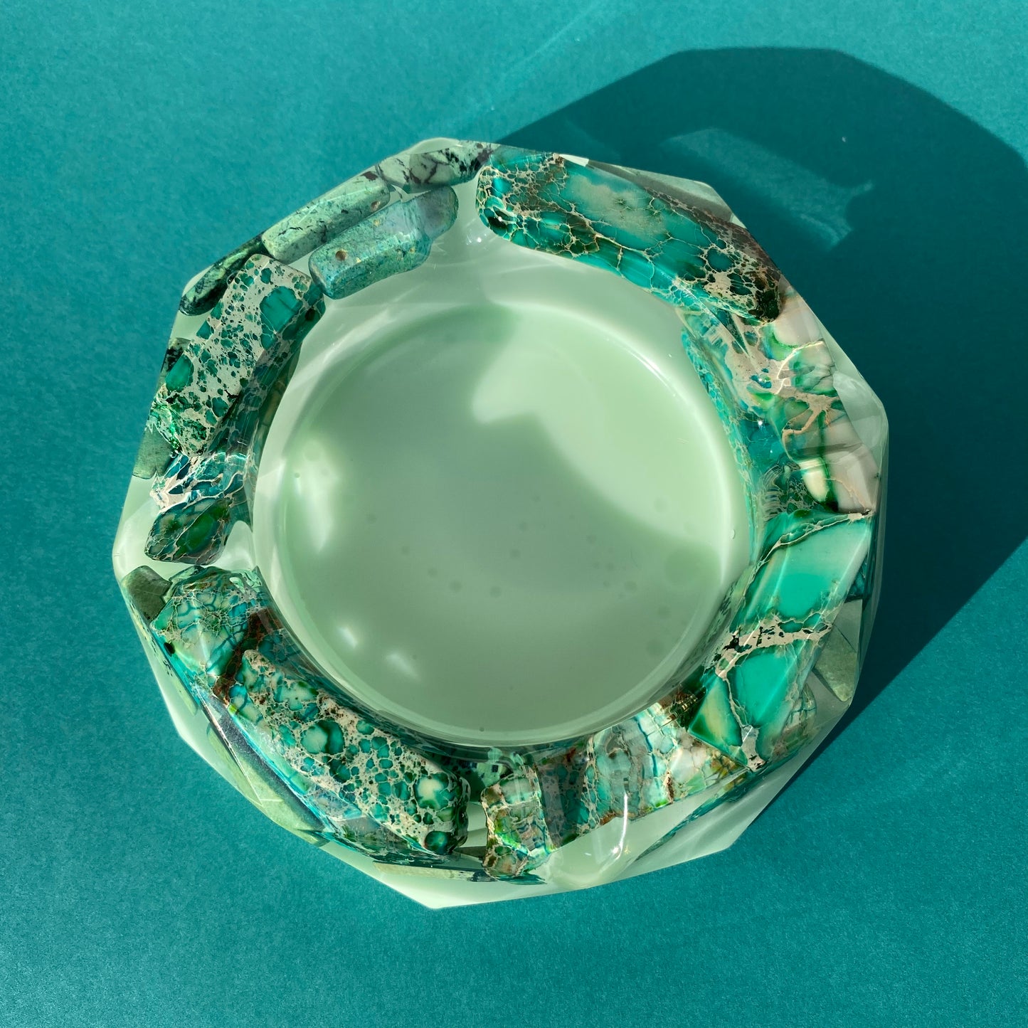 Green Agate Ash Tray