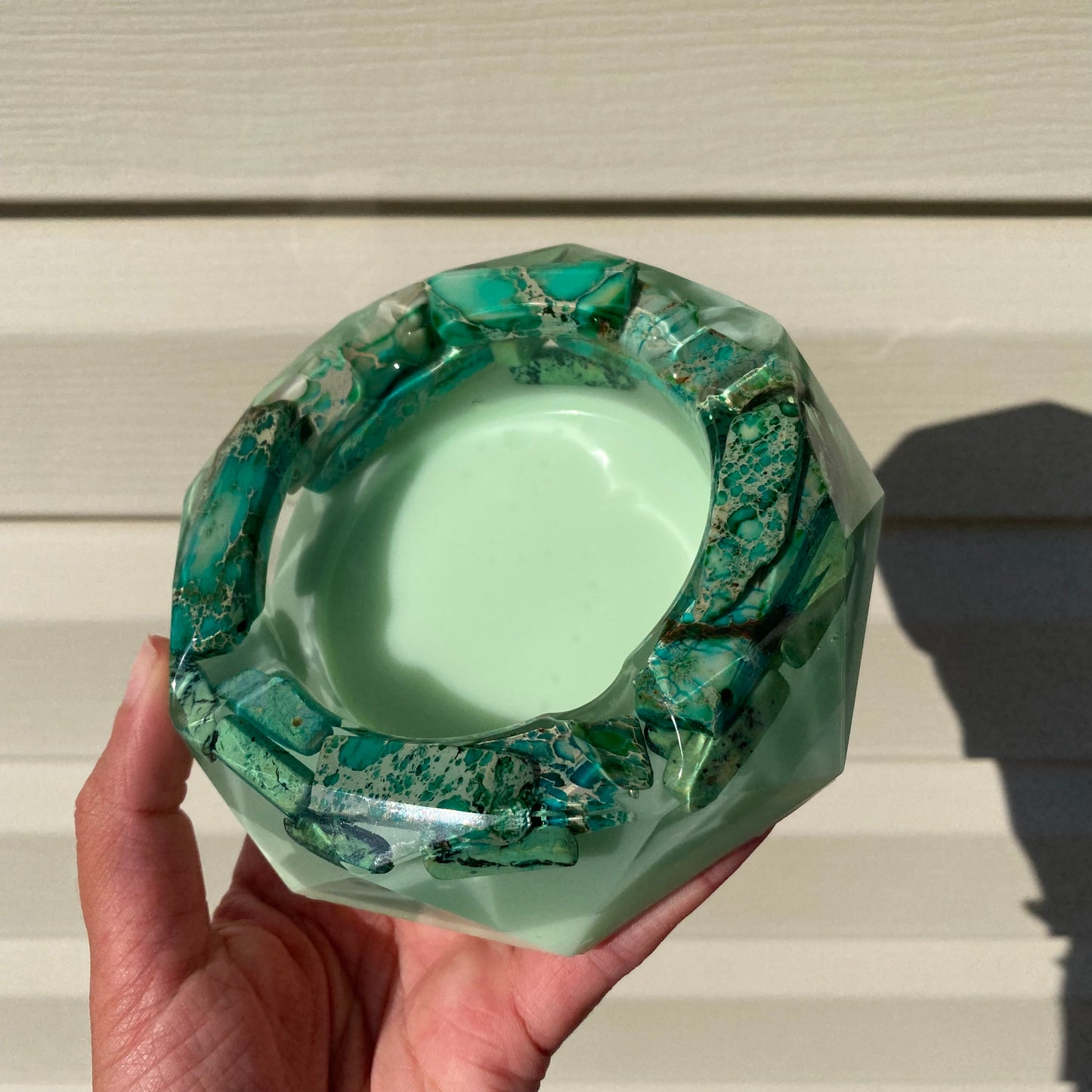 Green Agate Ash Tray