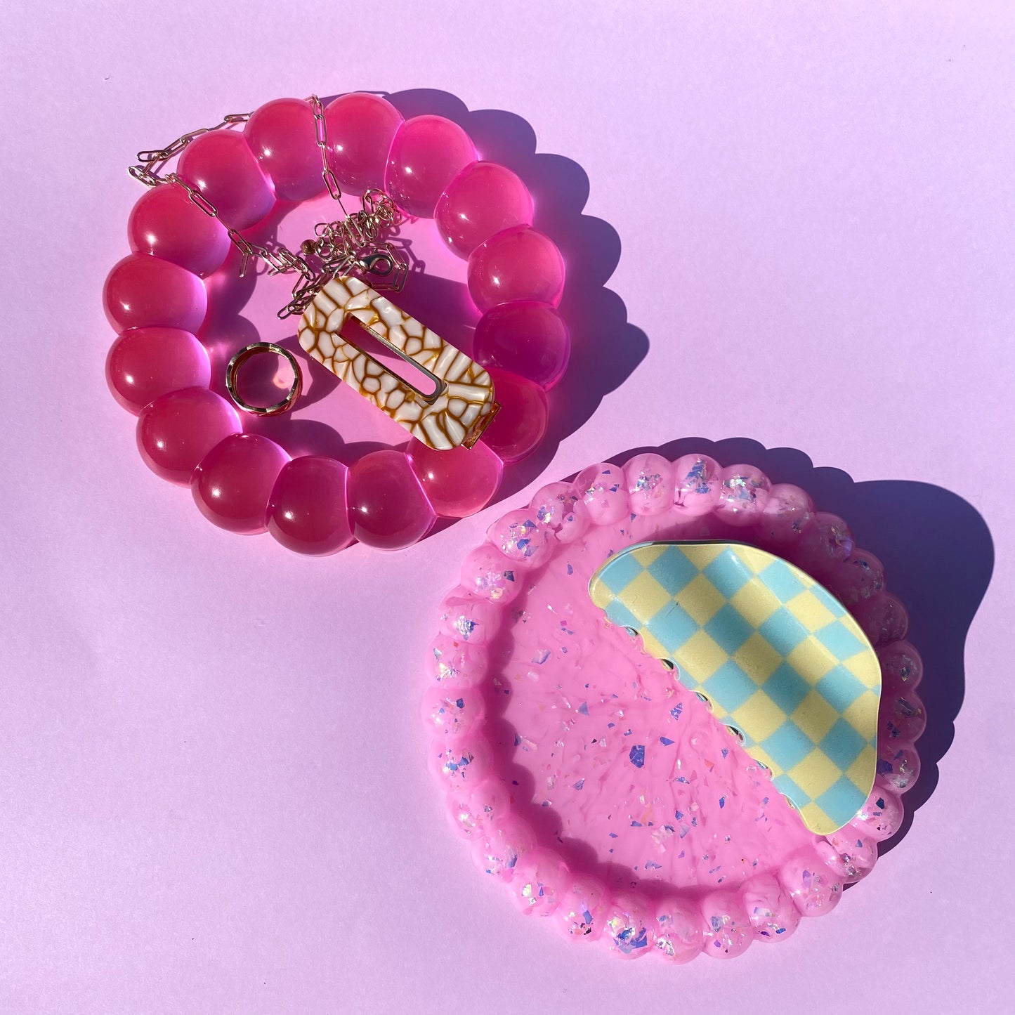 Pink Bubble Trinket Trays - The Barbie Collection