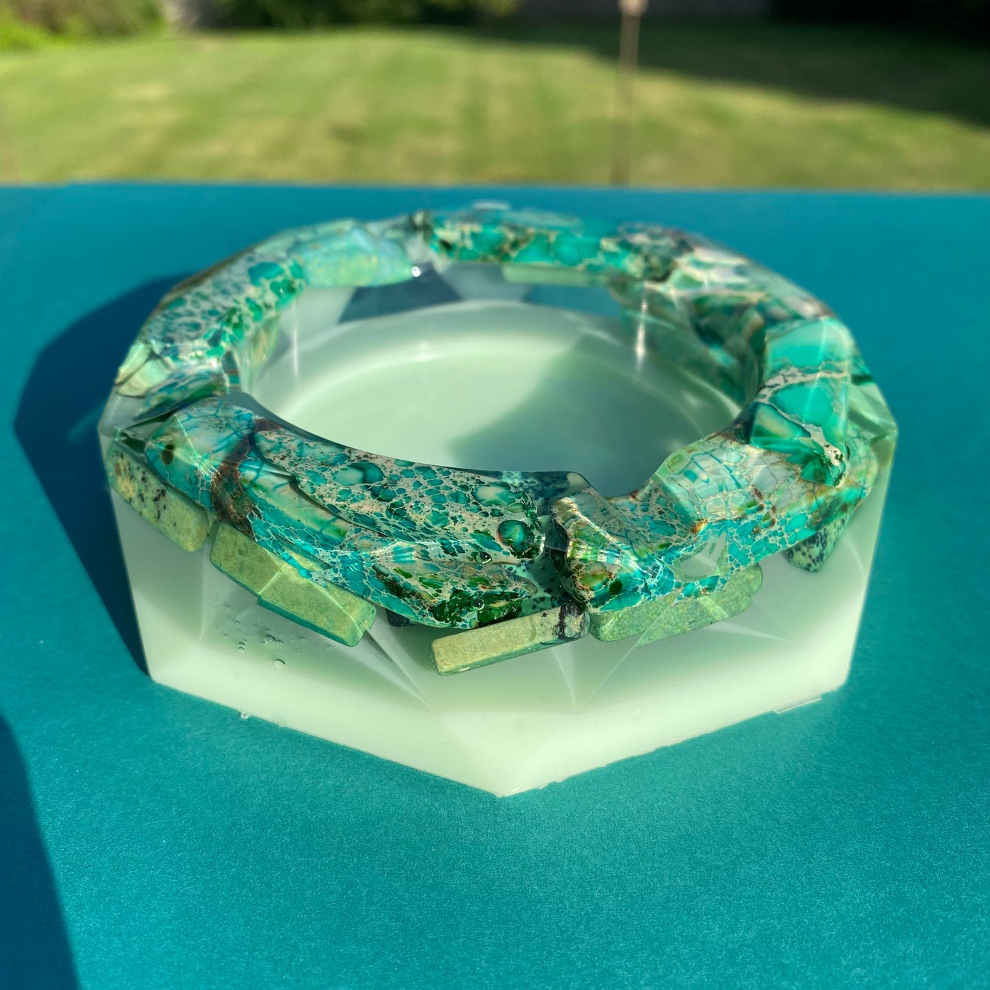 Green Agate Ash Tray