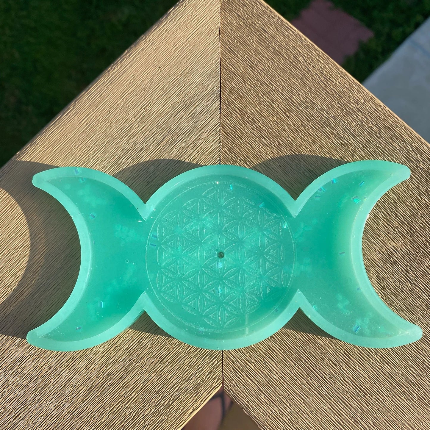 Mint Lunar Incense Holder