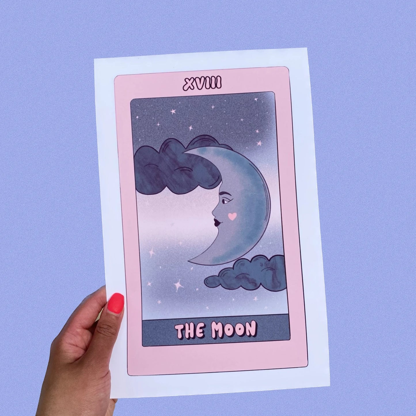 'The Moon' Tarot Card Print - 7" x 11"